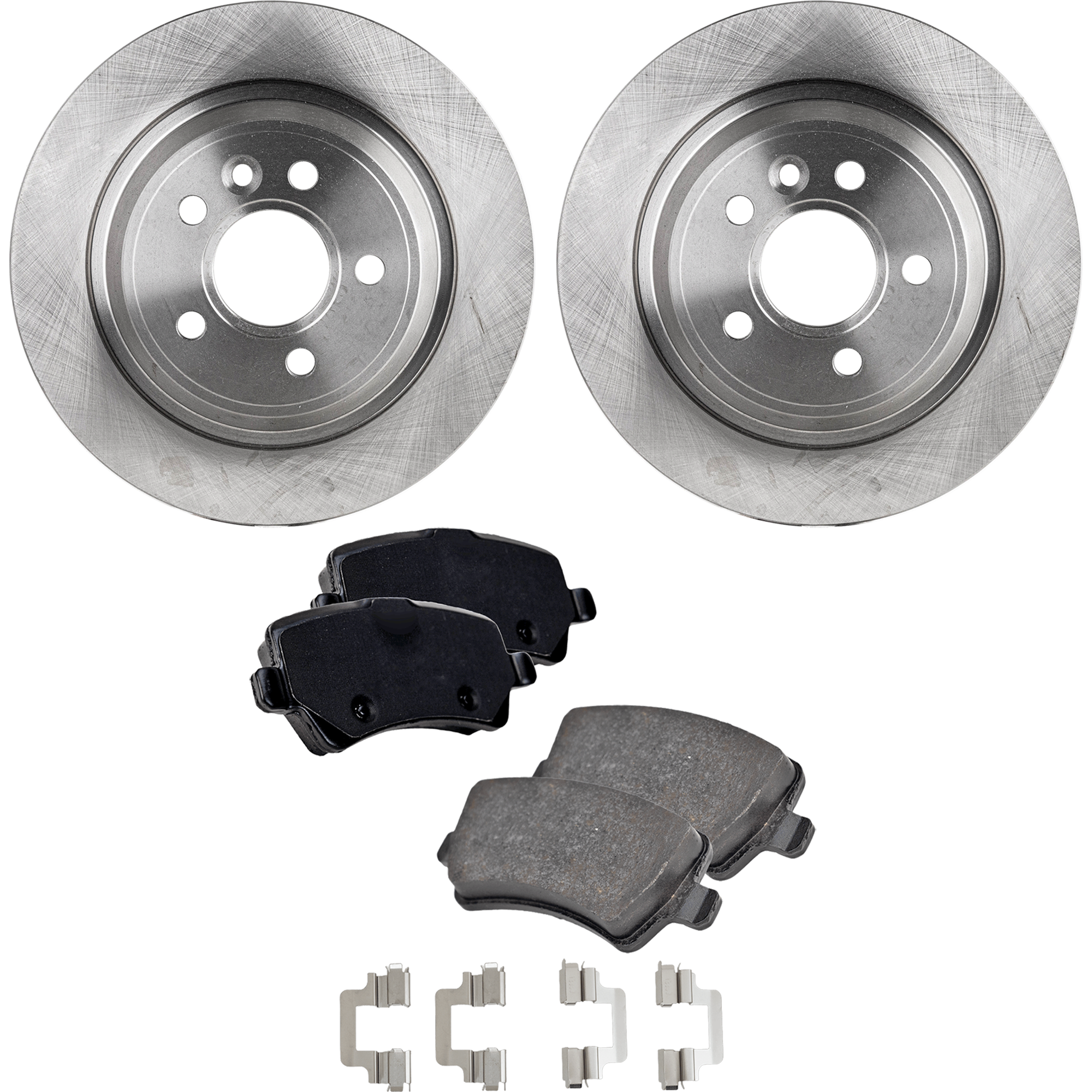 AM RANGE ROVER EVOQUE 12-15 REAR BRAKE DISC AND PAD KIT 4 pc kit SKU KIT 080621-1310 OEM 45590-850333-12122023-60011022