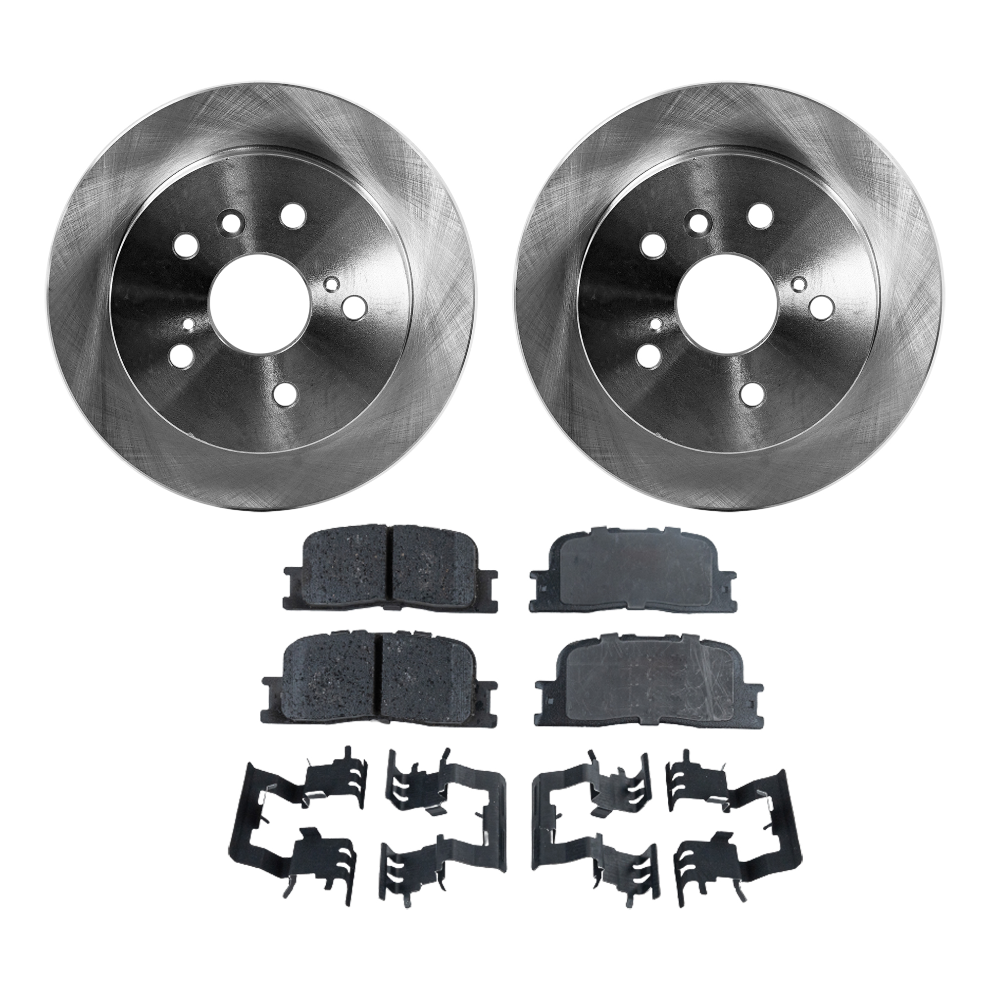 AM CAMRY 02-06 ES330-04-06 REAR BRAKE DISC AND PAD KIT 4 pc kit Japan Built Vehicle SKU KIT 080621-1319 OEM 4243133100-4243106050-42431060