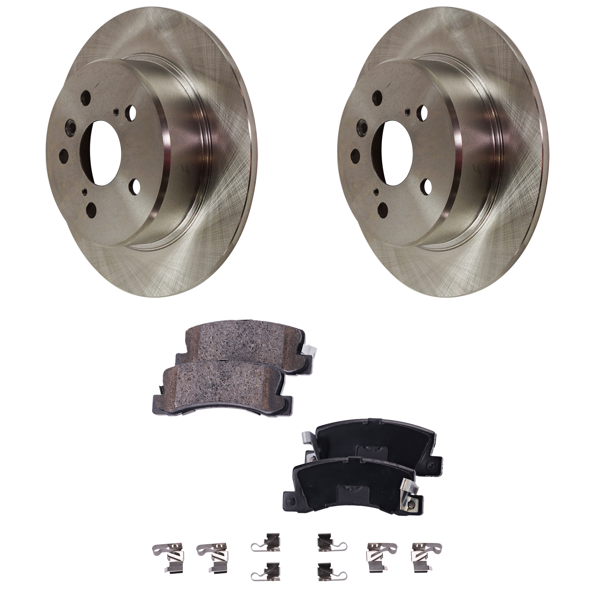 AM RX300-99-03 REAR BRAKE DISC AND PAD KIT 4 pc kit SKU KIT 080621-1340 OEM 4243148010-4243133080-42431331