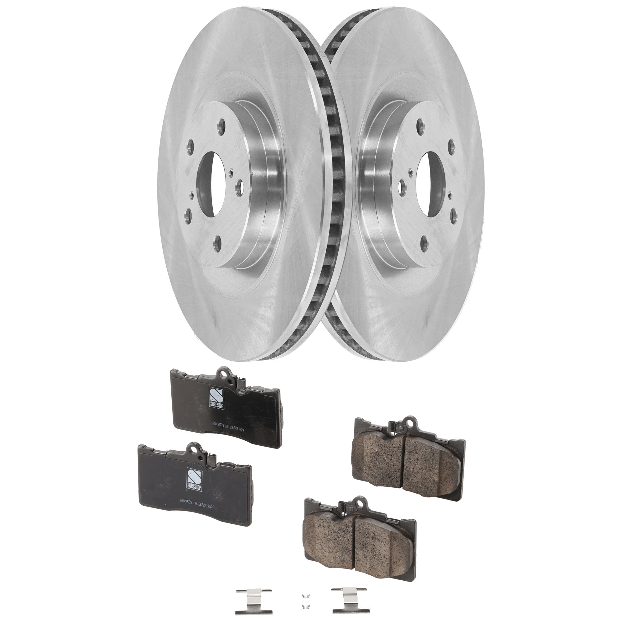 AM IS350-14-20 FRONT BRAKE DISC AND PAD kit 4 pc kit SKU KIT 080621-1348 OEM 0446530400-0446530410-04465305