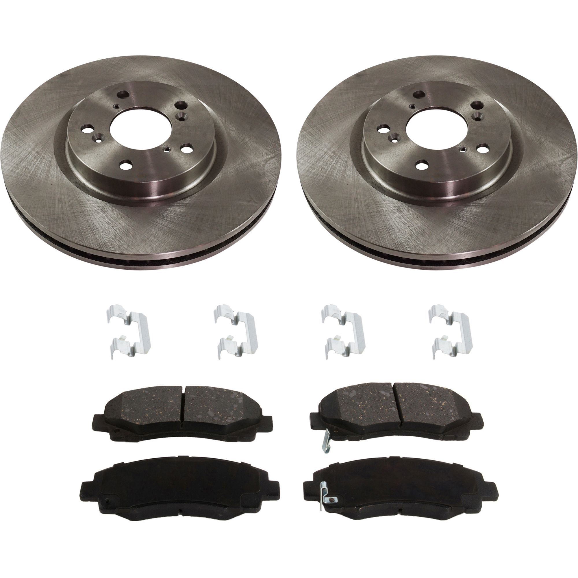 AM TL 09-14 FRONT BRAKE DISC AND PAD KIT 2 Wheel Set SKU KIT 080621-610 OEM 44697-74000-850131-980738-1204