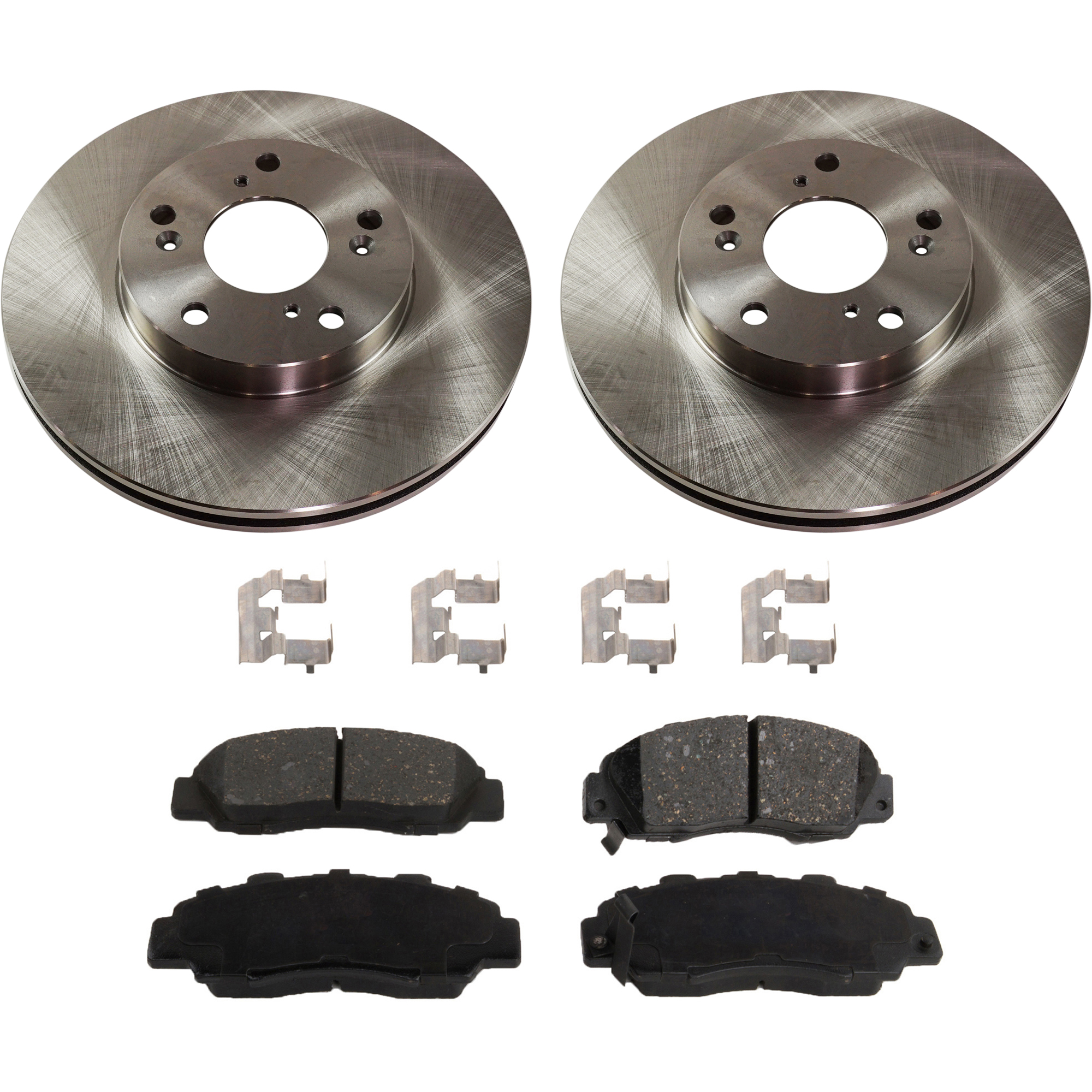 AM ACCORD 98-02 FRONT BRAKE DISC AND PAD KIT 2 Wheel Set SKU KIT 080621-624 OEM 45251S87A00-45022S10000-45022S