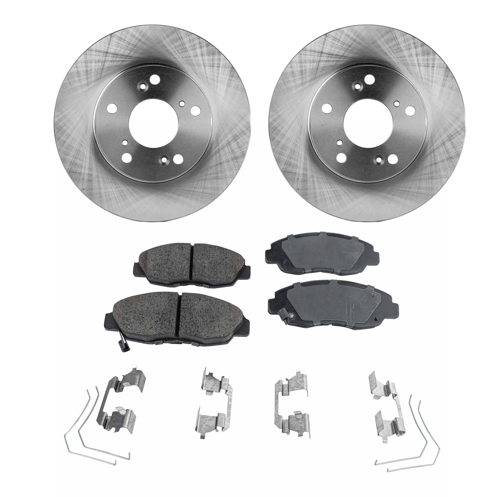 AM CIVIC 12-15 FRONT BRAKE DISC AND PAD KIT 4 pc Kit SKU KIT 080621-645 OEM 44742-0833531-850295-60059036