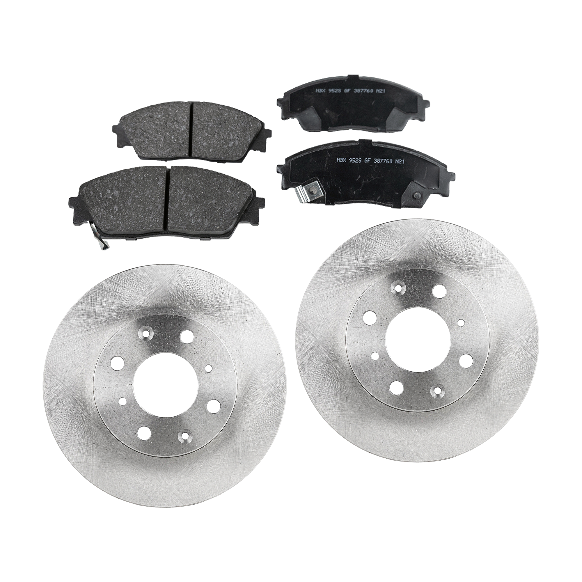 AM PRELUDE 88-90 FRONT BRAKE DISC AND PAD KIT 2 Wheel Set SKU KIT 080621-658 OEM 45251SA6670-45251SE0010-06022S
