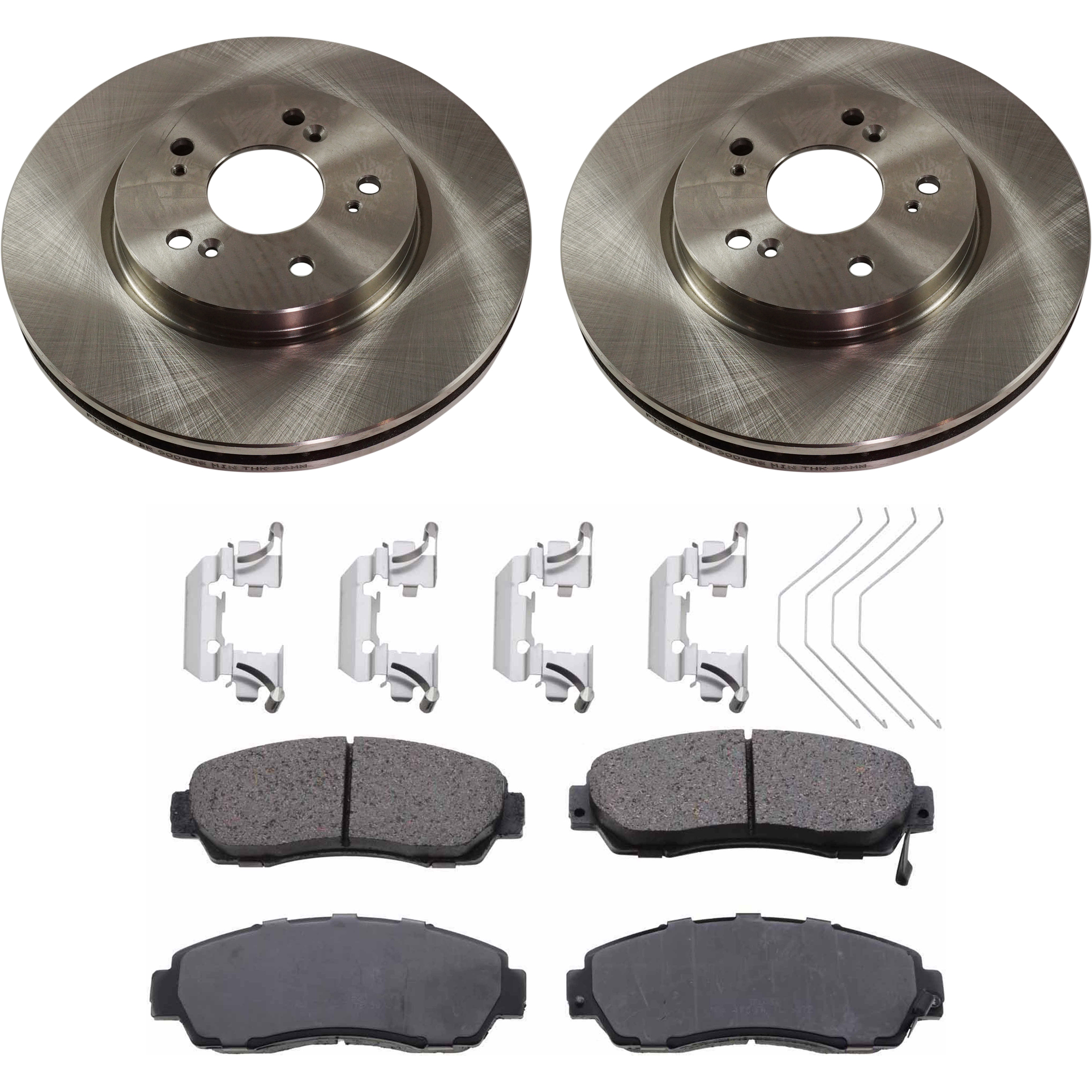 AM CROSSTOUR 12-15 FRONT BRAKE DISC AND PAD KIT 4 pc kit SKU KIT 080621-661 OEM 45251SWAA00-45251SWE000-45251S
