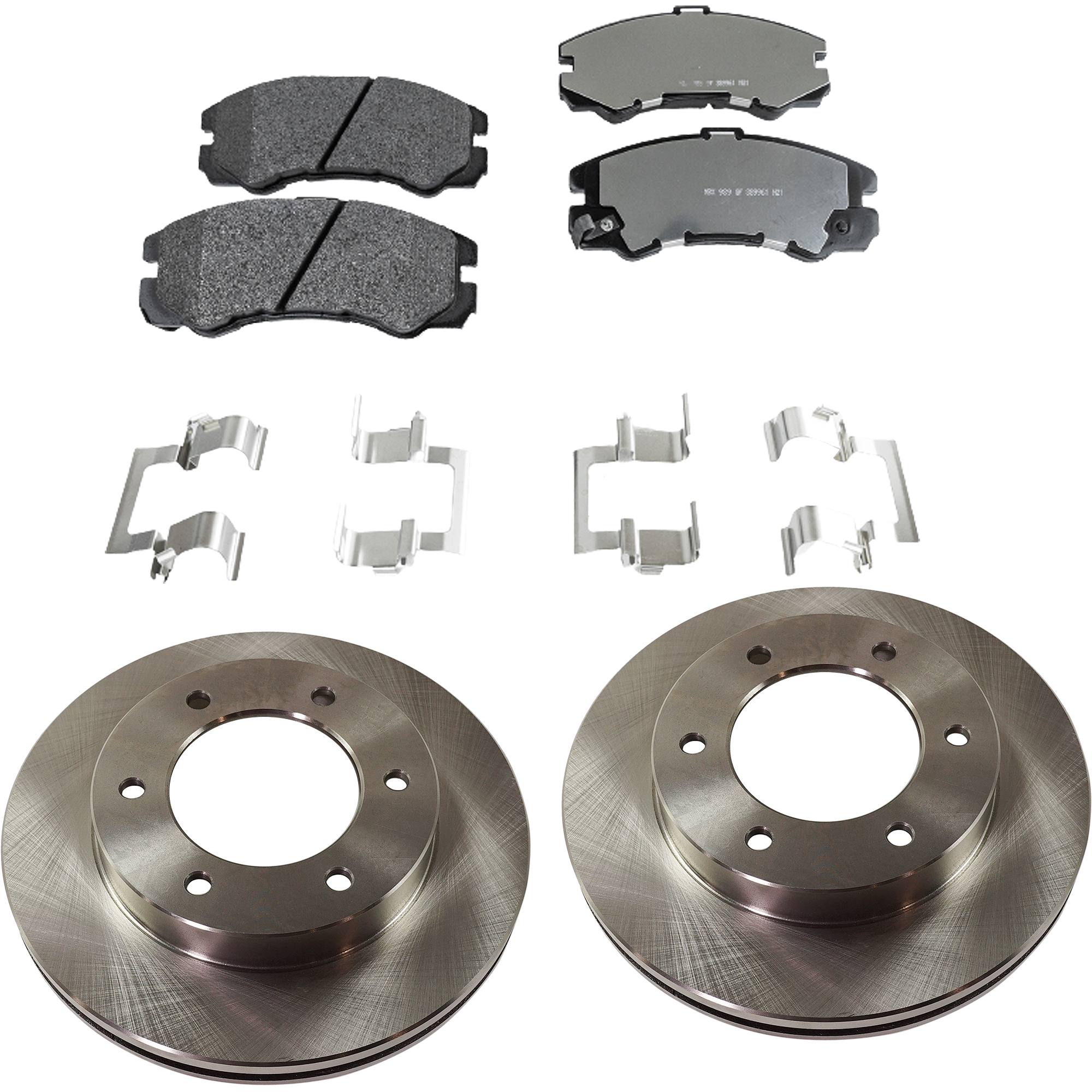 AM AXIOM 02-02 RODEO 01-01 FRONT BRAKE DISC AND PAD KIT 4 pc kit SKU KIT 080621-668 OEM 8972542950-8970352570-89703525