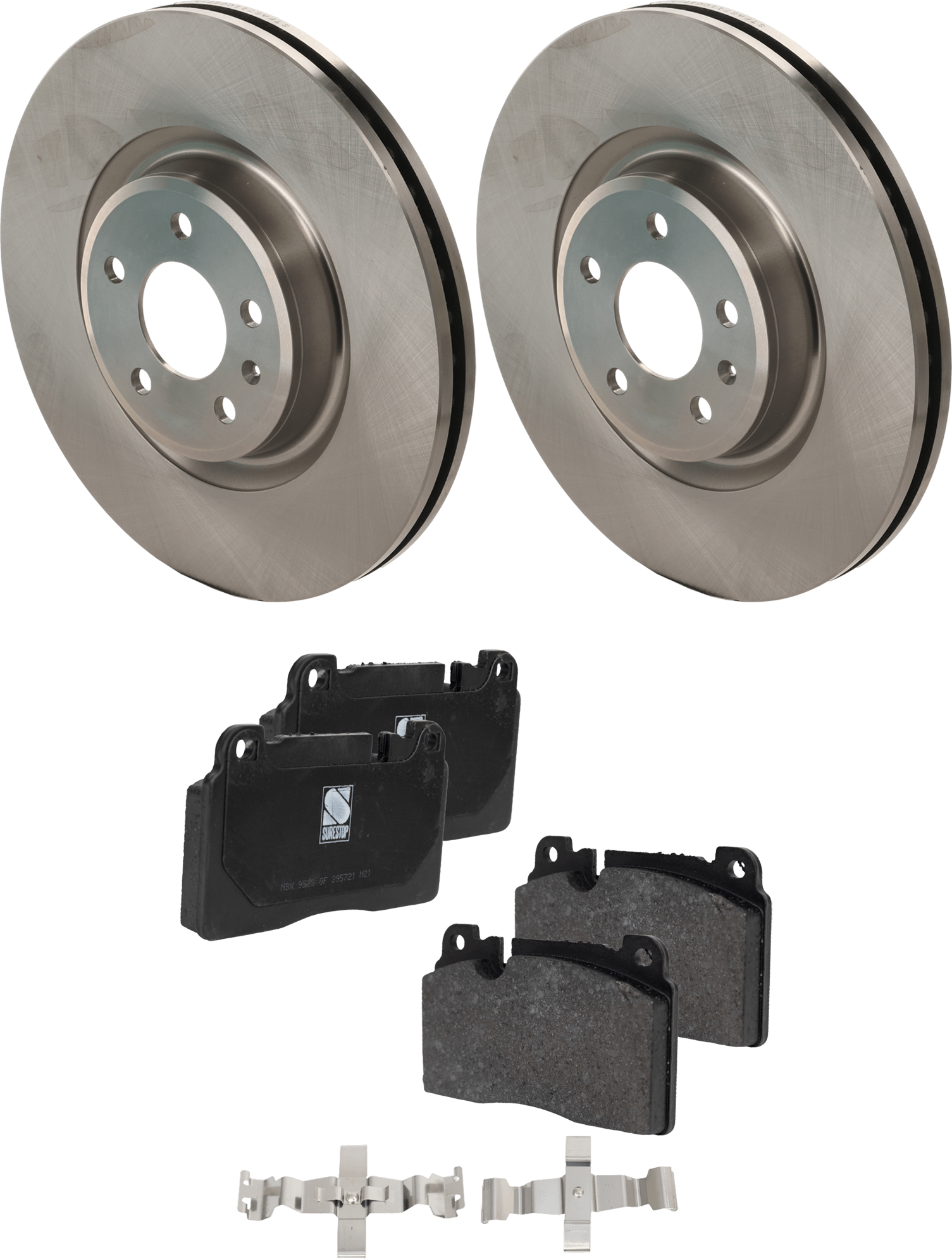 AM Q5-16-17 FRONT BRAKE DISC AND PAD KIT 4 pc kit SKU KIT 080621-699 OEM 4G0615301-8R0698151D 8R0698151