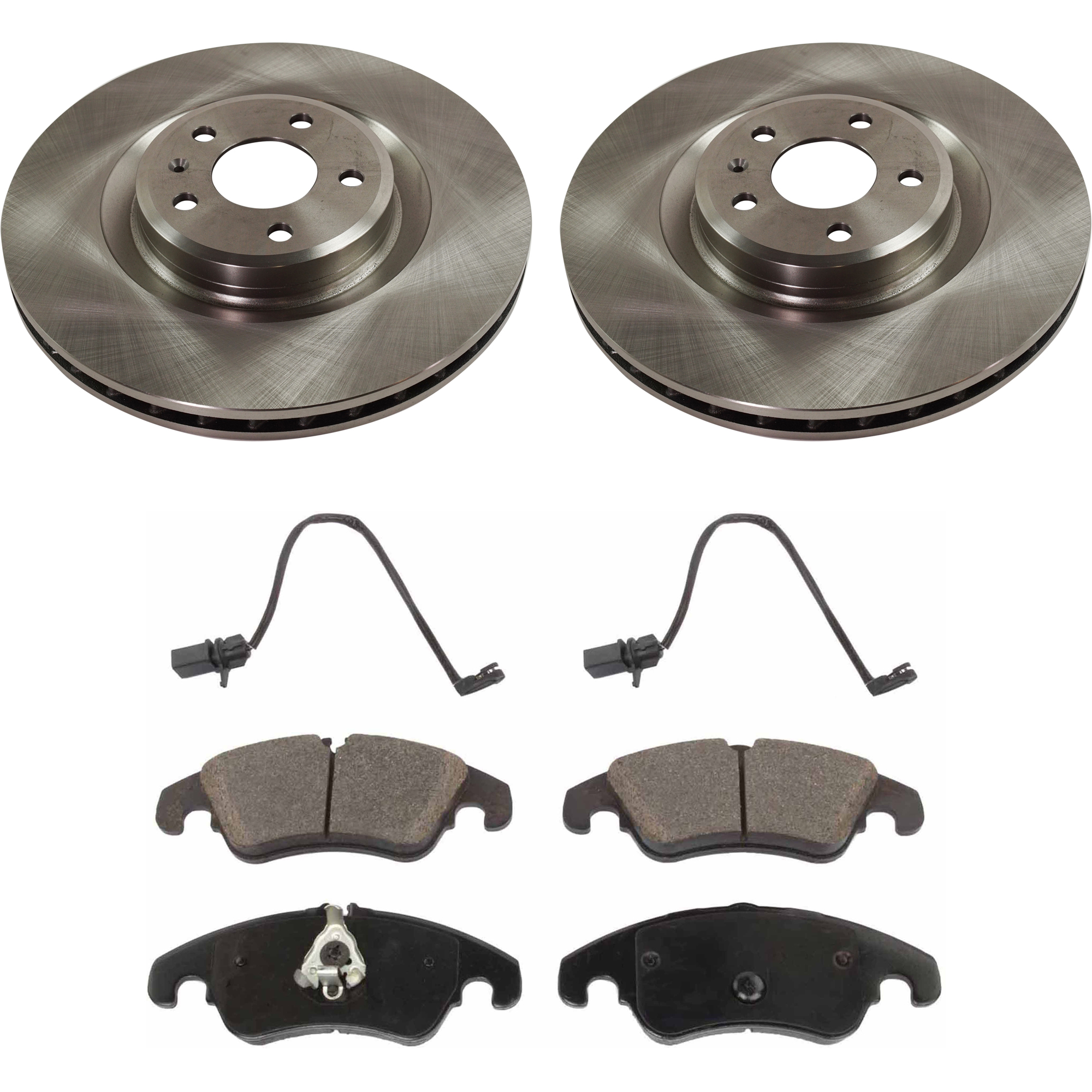AM S4-10-12 S5-08-11 FRONT BRAKE DISC AND PAD KIT 4 pc kit SKU KIT 080621-704 OEM 34405-45455-850172-900802-6007
