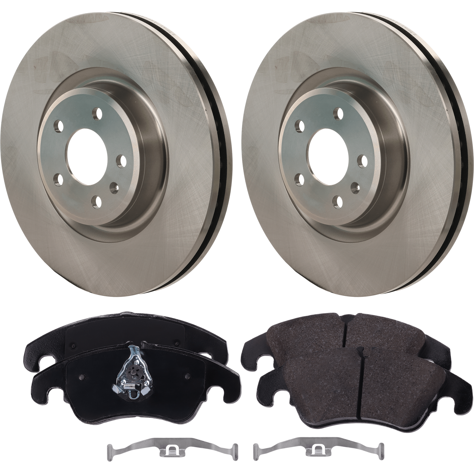 AM S4-12-16 S5-12-17 FRONT BRAKE DISC AND PAD KIT 4 pc kit SKU KIT 080621-705 OEM 4G0615301-8K0698151-8K0698151B