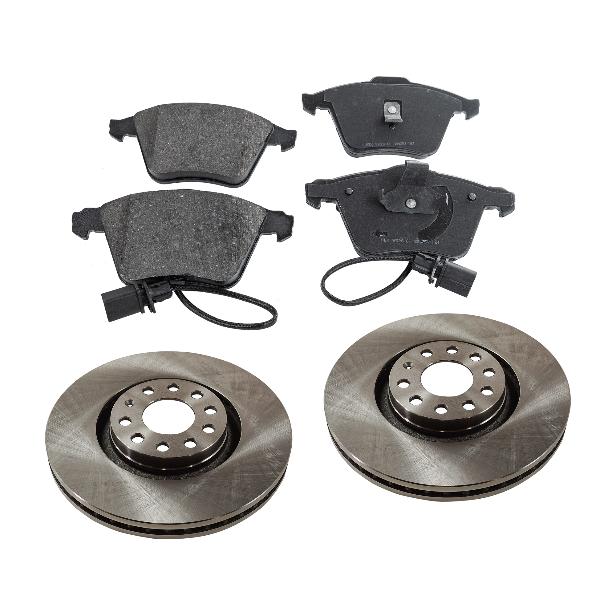 AM A6 QUATTRO 02-04 ALLROAD QUATTRO 01-05 FRONT BRAKE DISC AND PAD KIT 2 Wheel Set SKU KIT 080621-714 OEM 8D0615301K 8D0615301M 8E061530