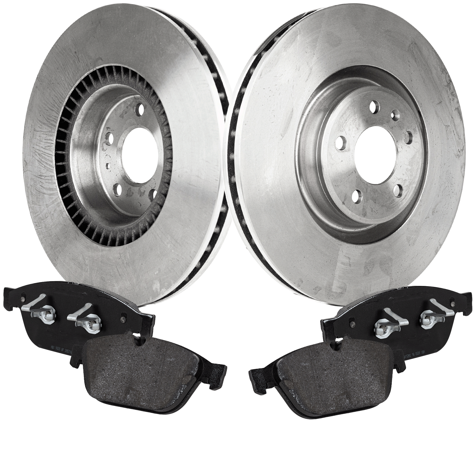 AM A8 QUATTRO 13-18 FRONT BRAKE DISC AND PAD KIT 4 pc kit SKU KIT 080621-722 OEM 4G0615301A 4H0698151E 4H069815