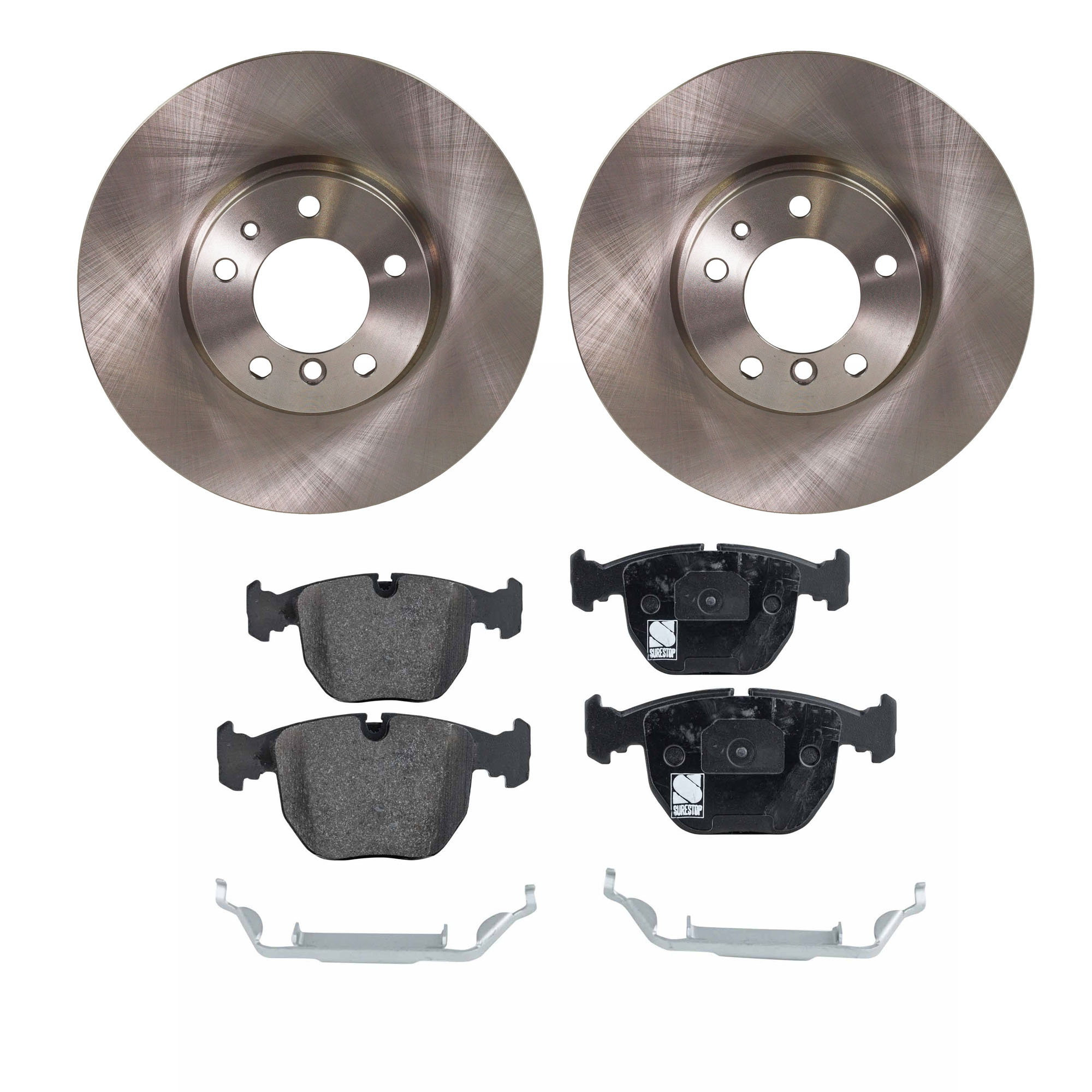 AM 7 SERIES 95-01 FRONT BRAKE DISC AND PAD KIT 4 pc kit SKU KIT 080621-740 OEM 34111159895-34116757746-341111