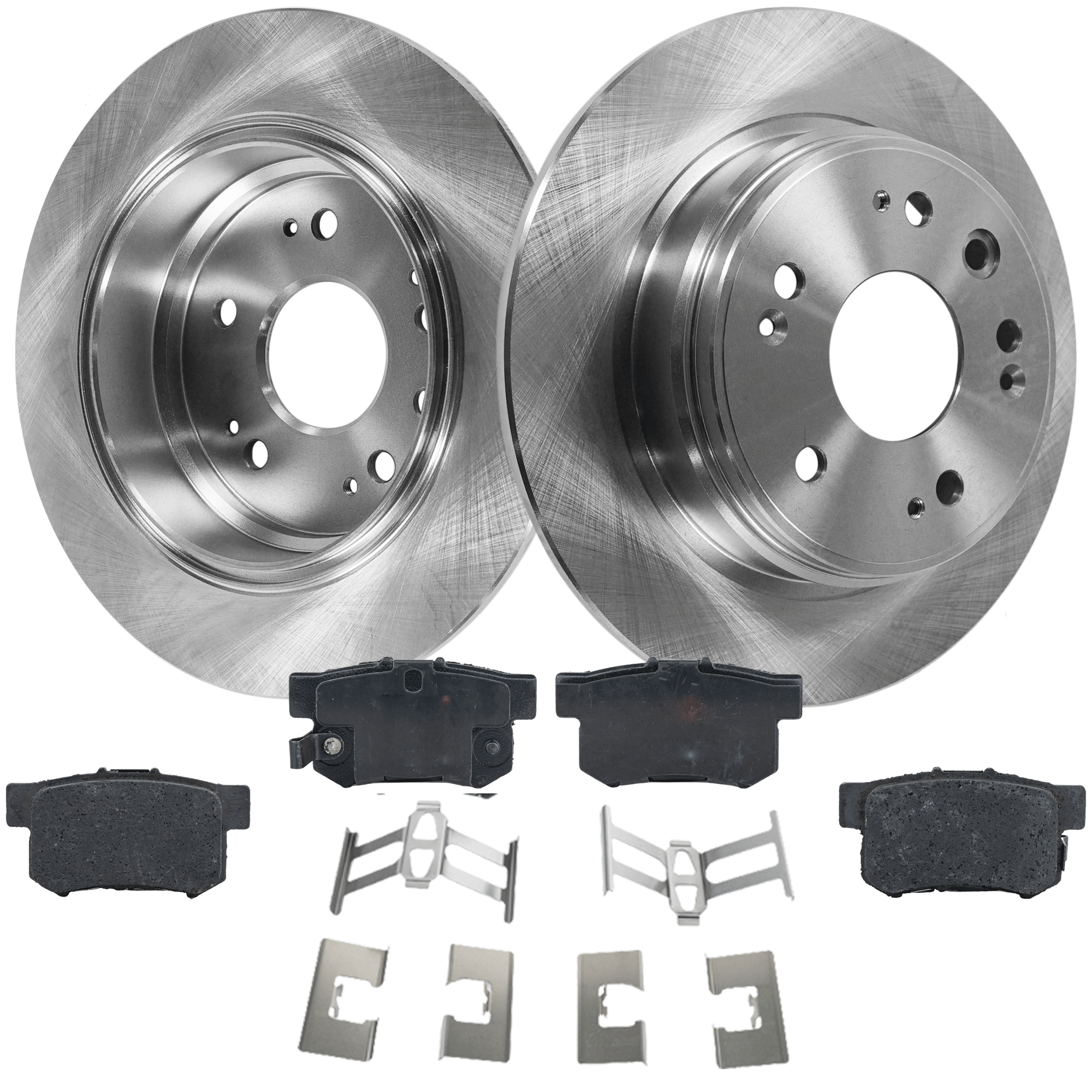 AM CR V 02-04 REAR BRAKE DISC AND PAD KIT 4 pc Kit SKU KIT 080621-787 OEM 42510S9AN00-43022S00000-43022S