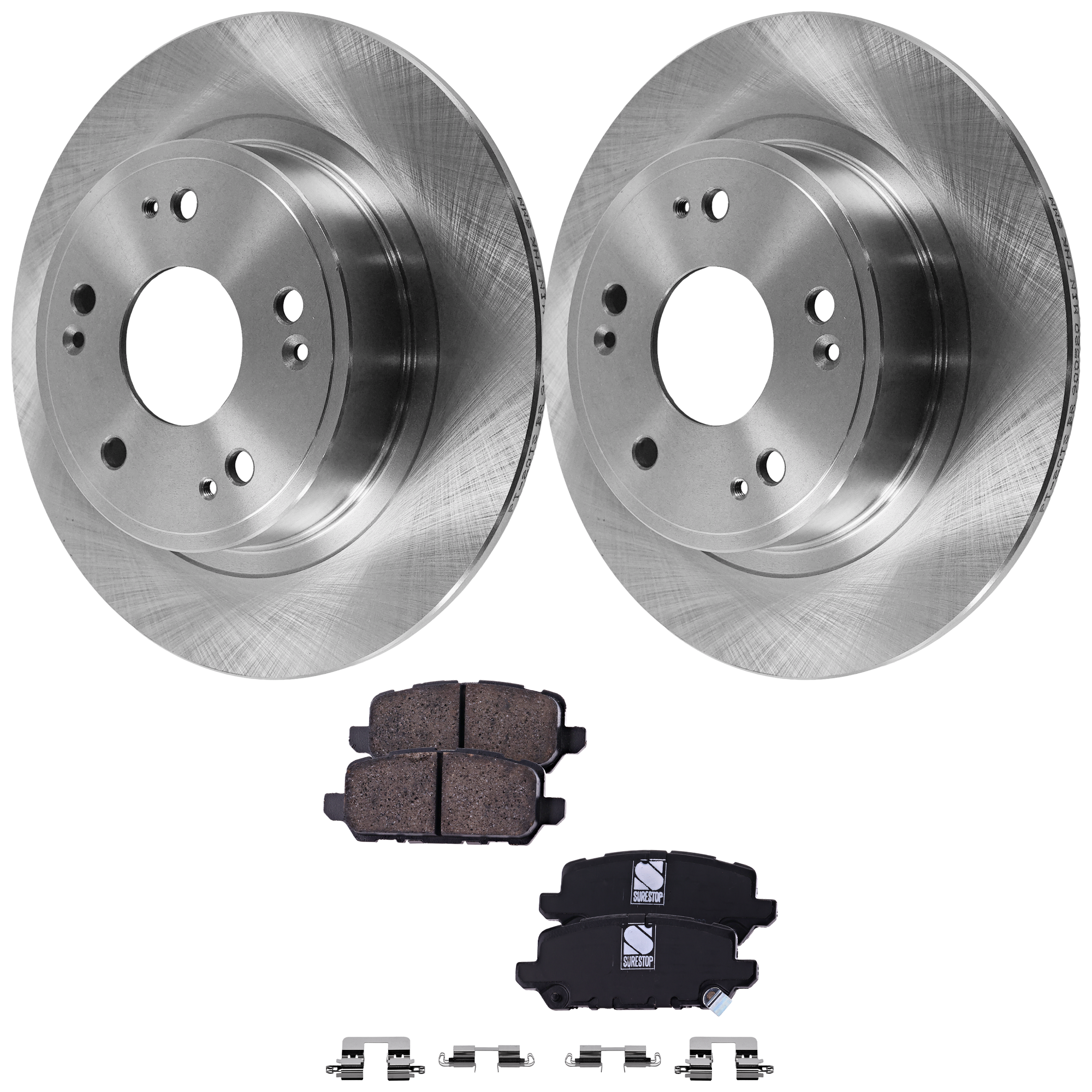 AM HR V 16-21 REAR BRAKE DISC AND PAD KIT 4 pc kit SKU KIT 080621-797 OEM 42510SFY000-42510TA0A00-42510T