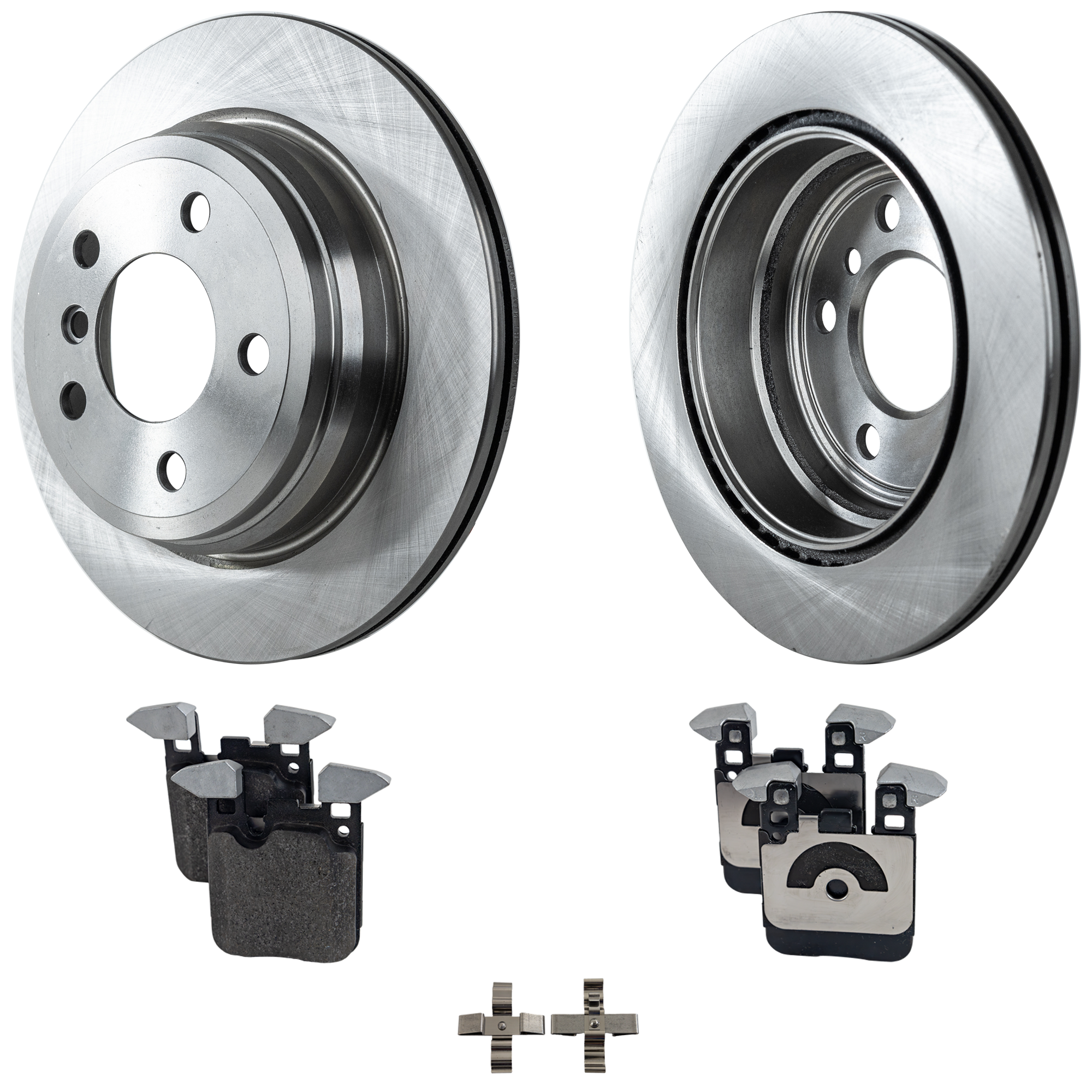 AM 3 SERIES 18-19-4 SERIES 18-20 REAR BRAKE DISC AND PAD KIT 2 Wheel Set SKU KIT 080621-845 OEM 3-421-679-222-934-210-000-000-000-000