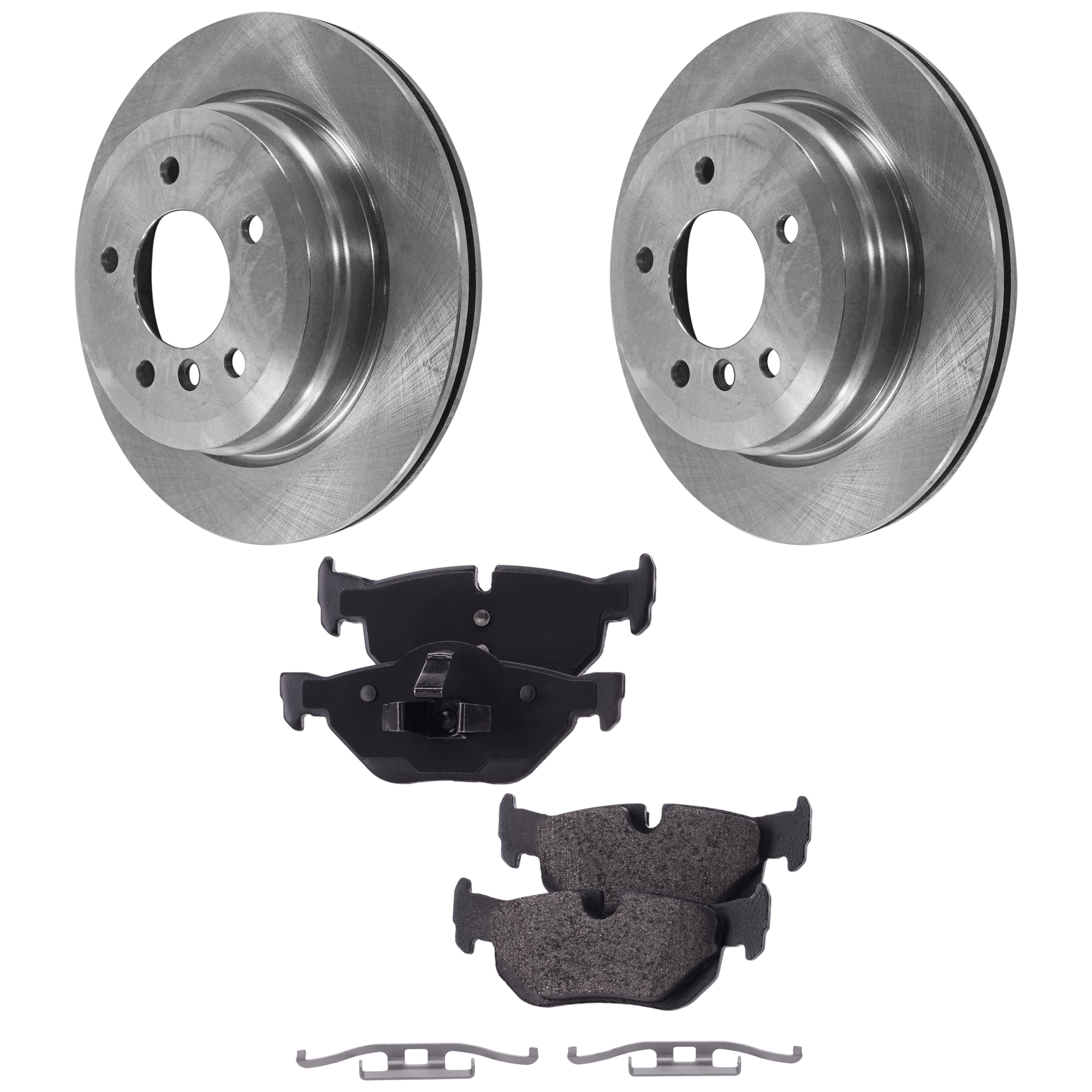 AM 328I 07-13-328I XDRIVE 09-13 X1-13-15 REAR BRAKE DISC AND PAD KIT 4 pc Kit SKU KIT 080621-852 OEM 34216764653-34216774692-342167