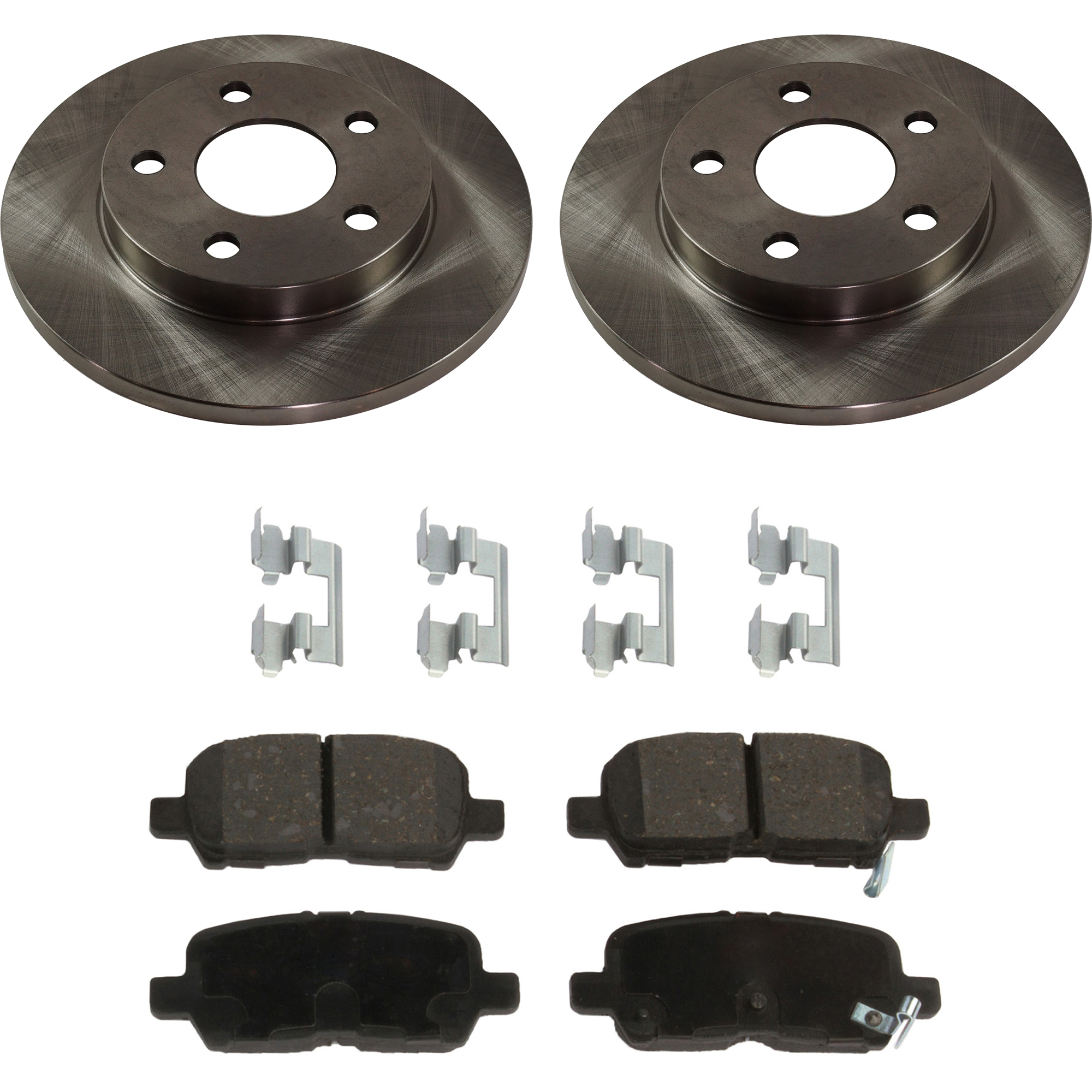 AM GRAND PRIX 04-08 IMPALA LIMITED 14-16 LACROSSE 05-09 REAR BRAKE DISC AND PAD KIT 4 pc kit SKU KIT 080621-875 OEM 18048699-18048690-19209499