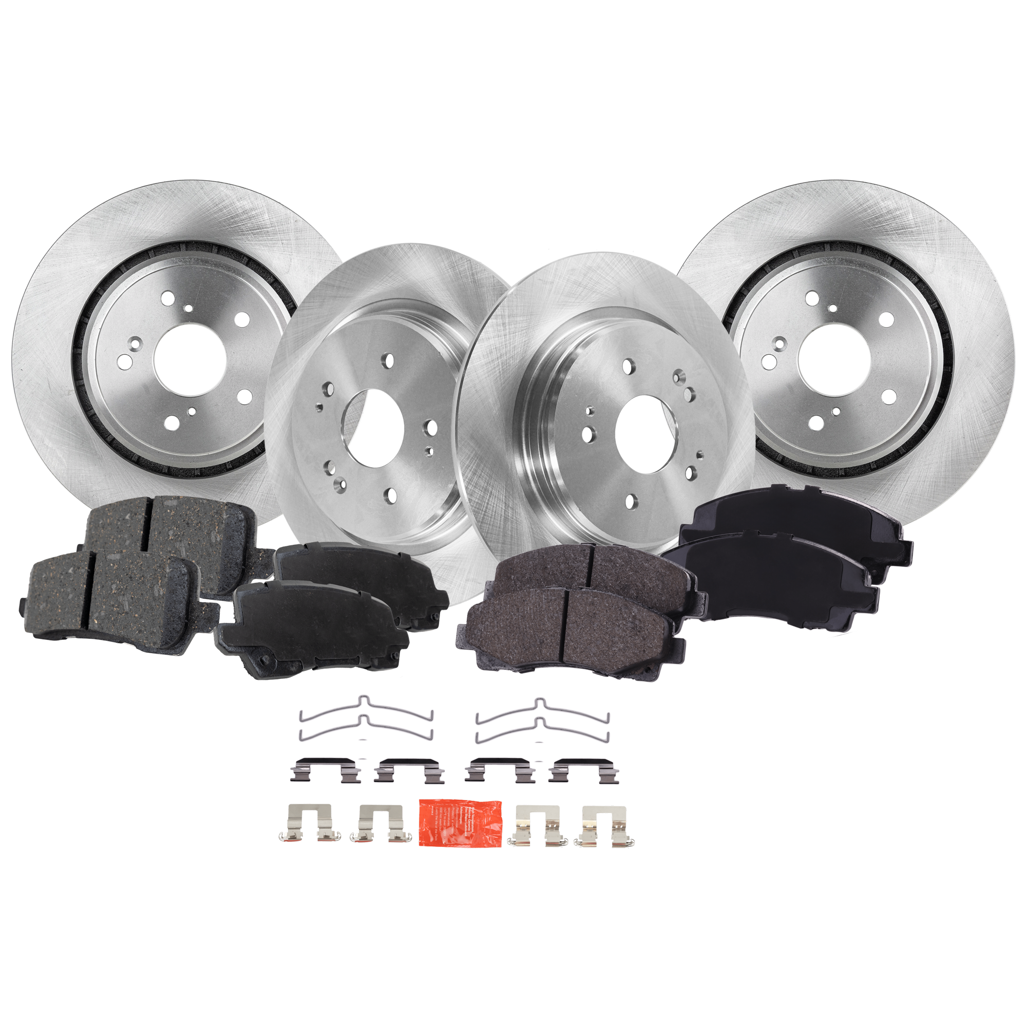 AM TLX 15-20 FRONT AND REAR BRAKE DISC AND PAD KIT 8 pc kit SKU KIT 080621-880 OEM 45699-0833594-850455-981063-60