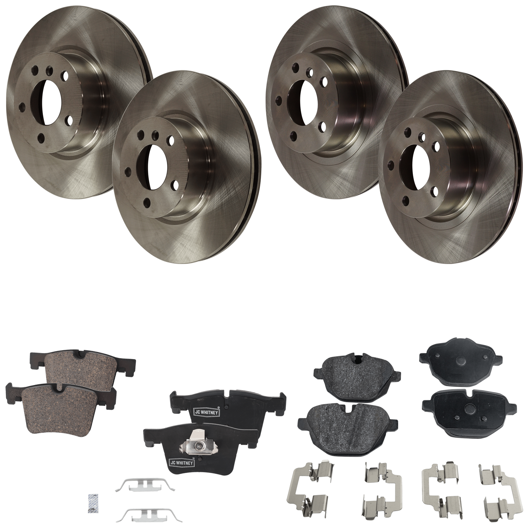 AM X3-12-17 X4-15-18 FRONT AND REAR BRAKE DISC AND PAD KIT 8 pc kit SKU KIT 080621-912 OEM 34106787490-34106879122-342067