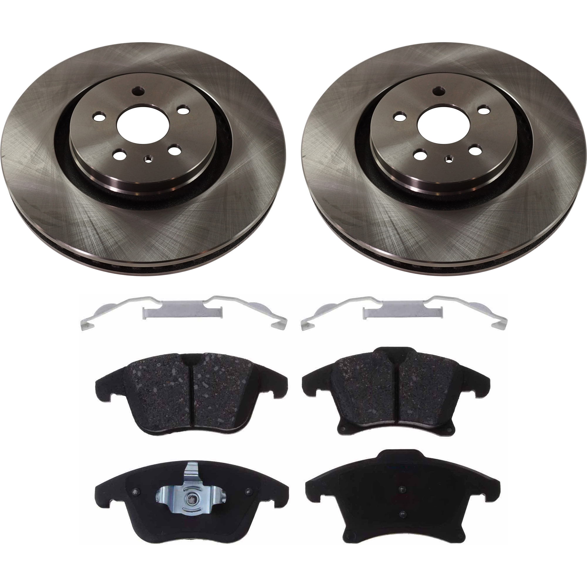 AM MKZ 17-20 FRONT BRAKE DISC AND PAD KIT 4 pc Kit SKU KIT 080621-923 OEM DG9C2001A DG9C2001AB DG9C2001B