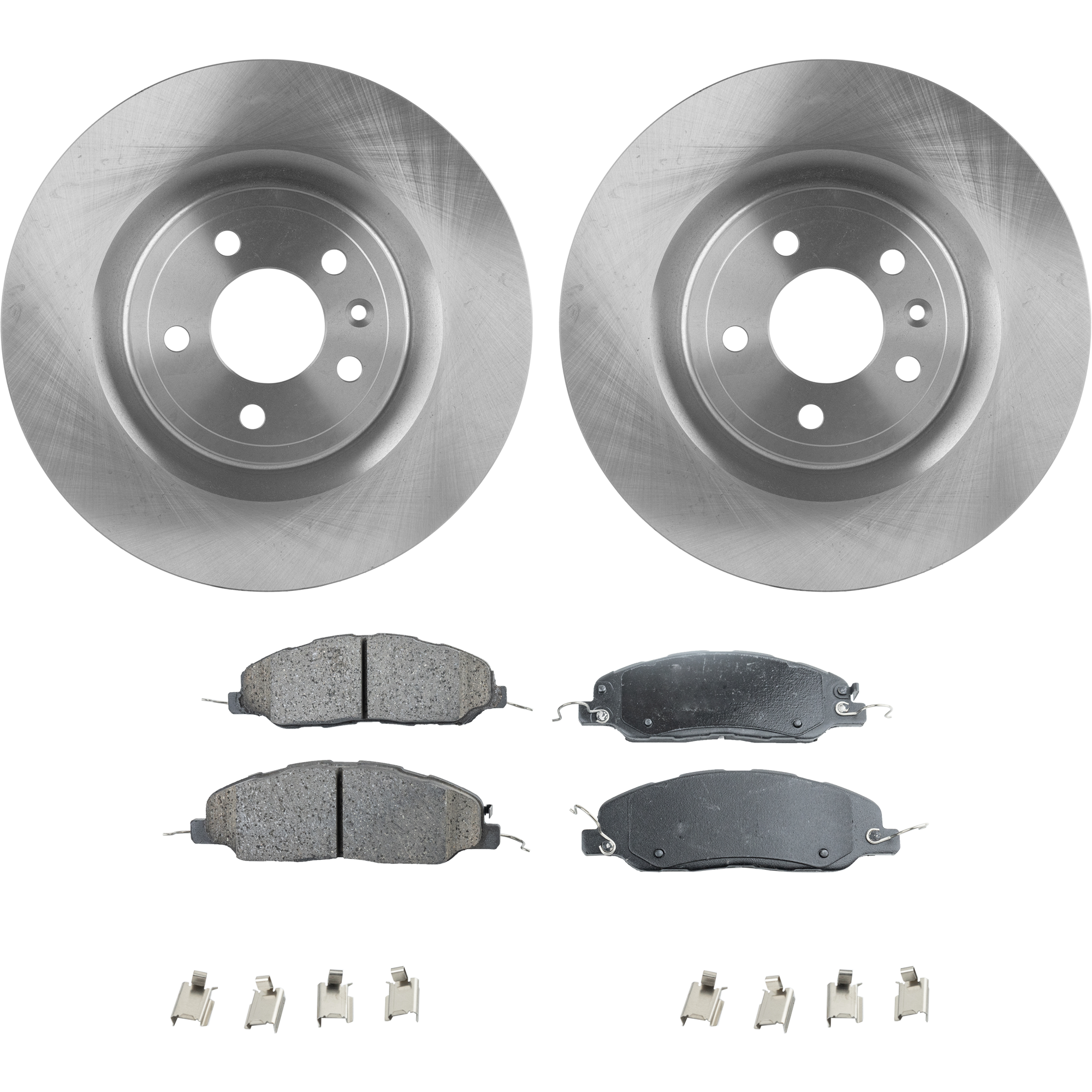 AM MUSTANG 11-12 FRONT BRAKE DISC AND PAD KIT 2 Wheel Set SKU KIT 080621-933 OEM 42276-54175-850219-886209-6005