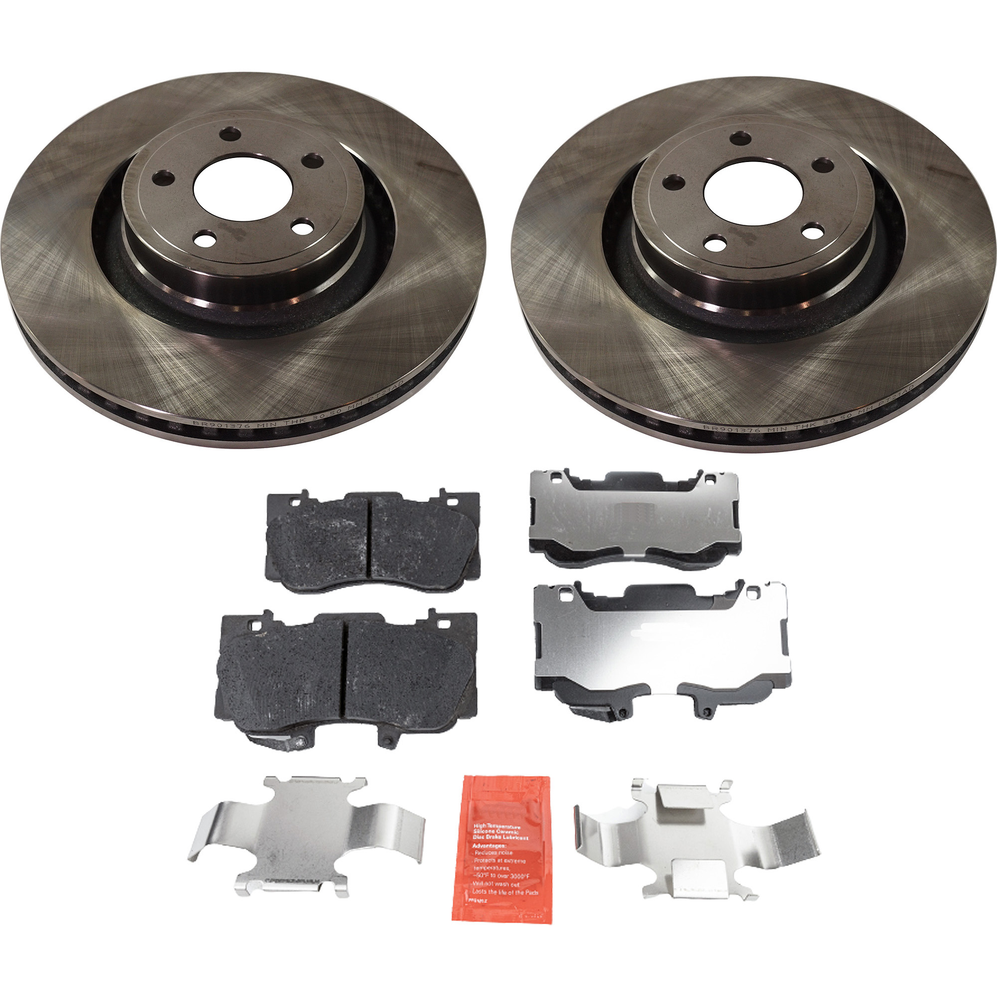 AM MUSTANG 15-20 FRONT BRAKE DISC AND PAD KIT 4 pc kit SKU KIT 080621-935 OEM 42316-850416-60054078-681952R