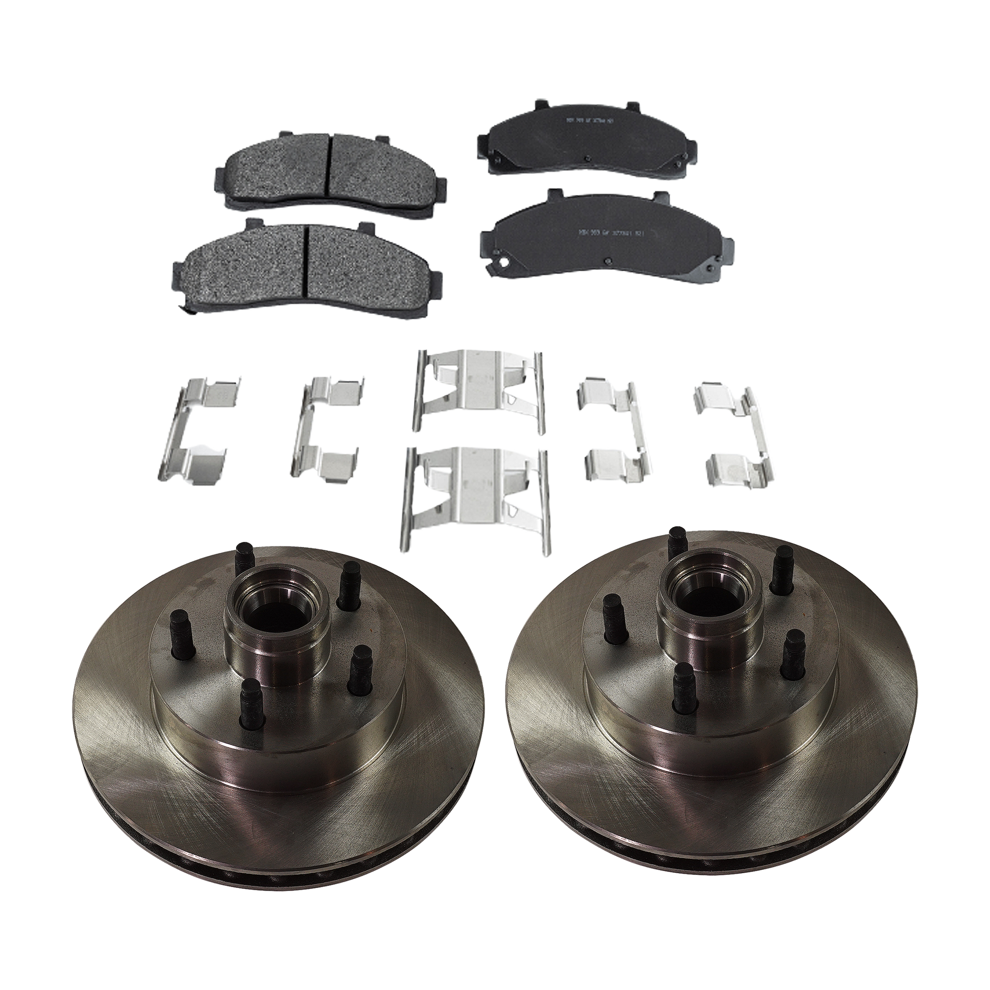 AM B2300 B4000 RANGER 95-97 FRONT BRAKE DISC AND PAD KIT 4 pc Kit SKU KIT 080621-939 OEM F57Z1102C ZZM433251-2L5Z2001AA