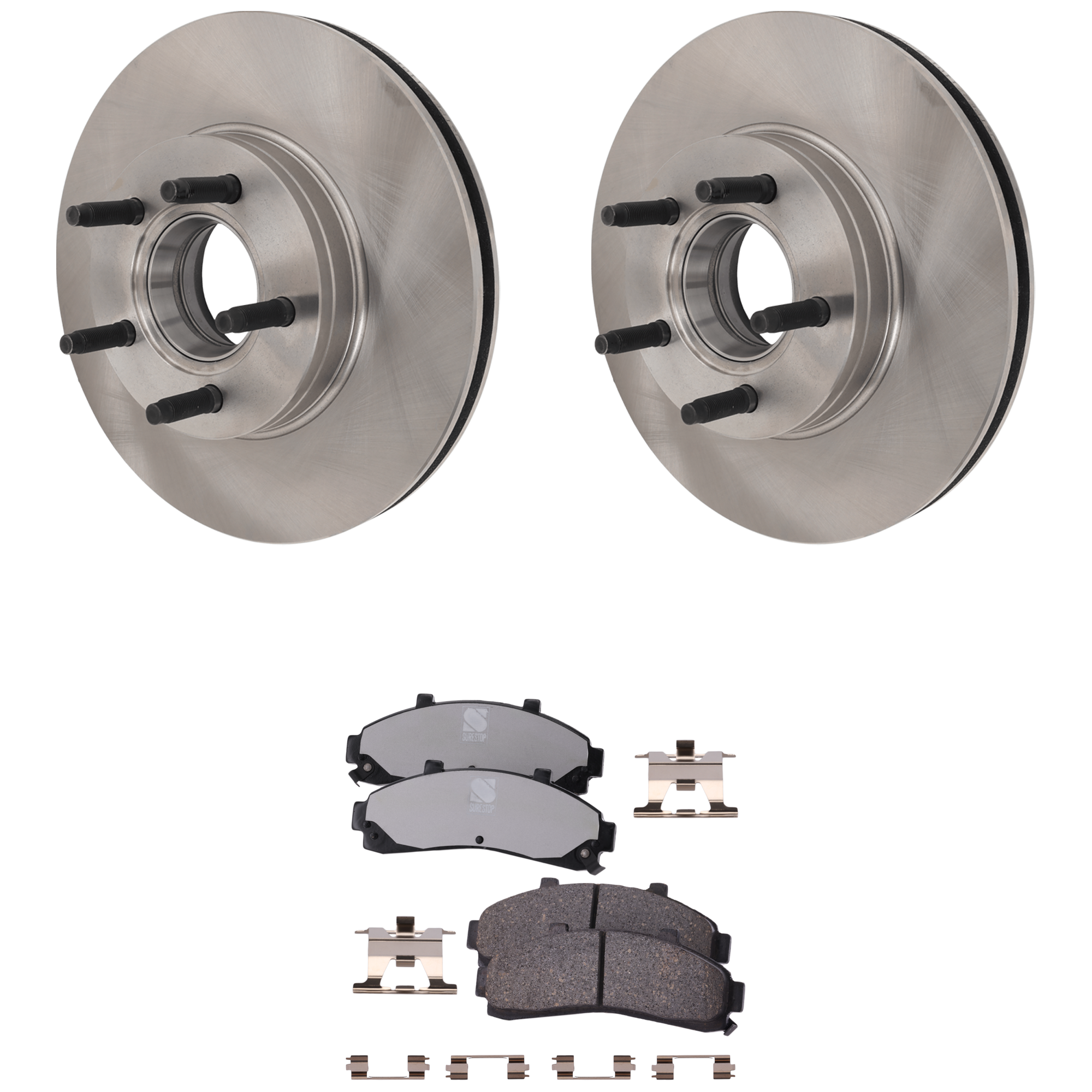 AM B2300 B3000-95-96 B4000-95-97 FRONT BRAKE DISC AND PAD KIT 4 pc kit SKU KIT 080621-941 OEM 12165050-27074-54038-65895-665