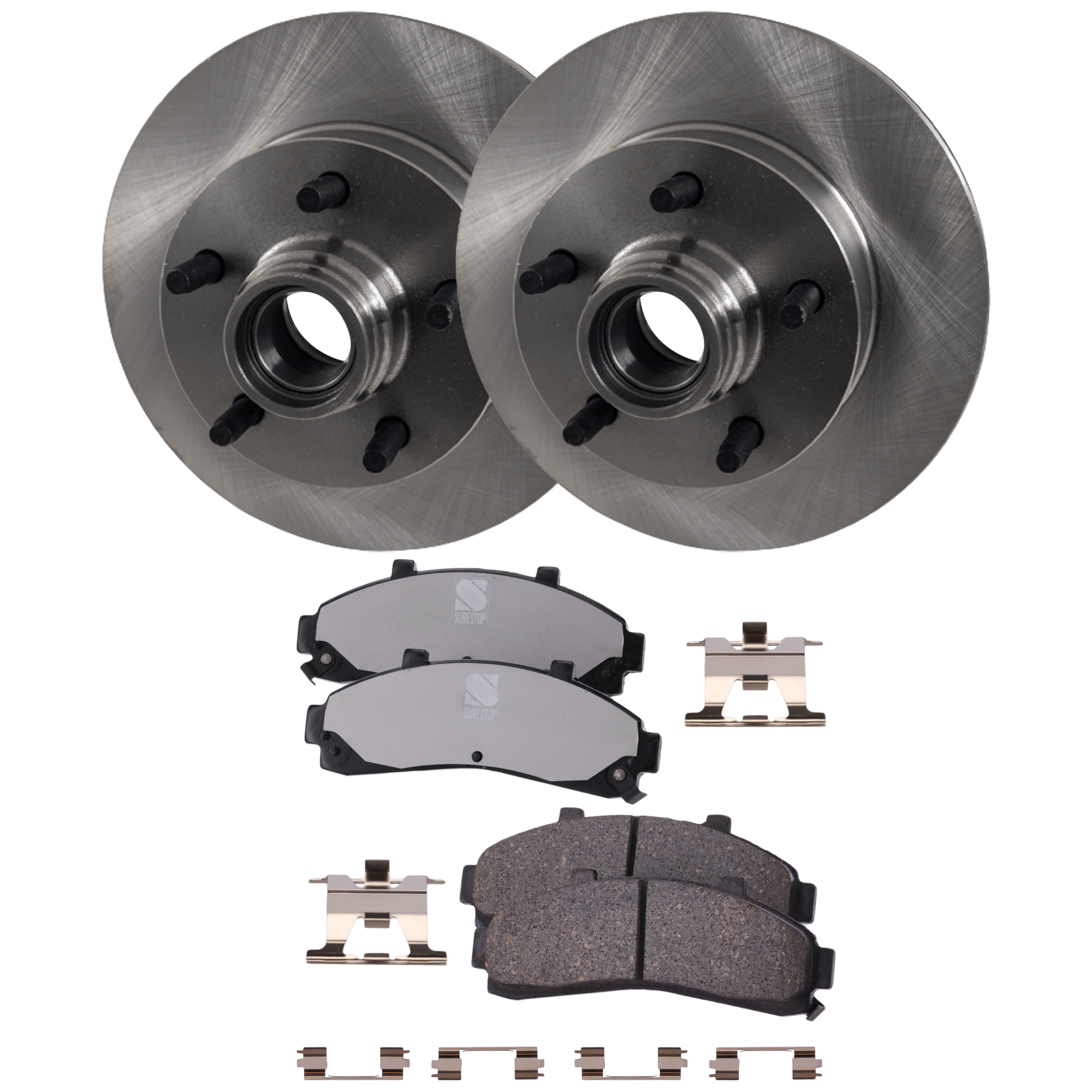 AM B2300 B3000-03-03 RANGER 98-02 FRONT BRAKE DISC AND PAD KIT 4 pc kit SKU KIT 080621-943 OEM ZZP133251 YL5Z1V102FA YL5Z1V10
