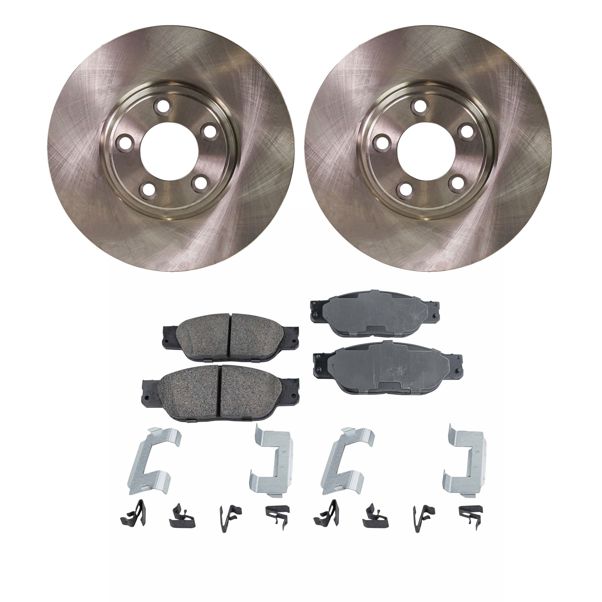 AM LS 00-05 THUNDERBIRD 02-05 FRONT BRAKE DISC AND PAD KIT 4 pc kit SKU KIT 080621-951 OEM JLM20801 XW4Z2001AA