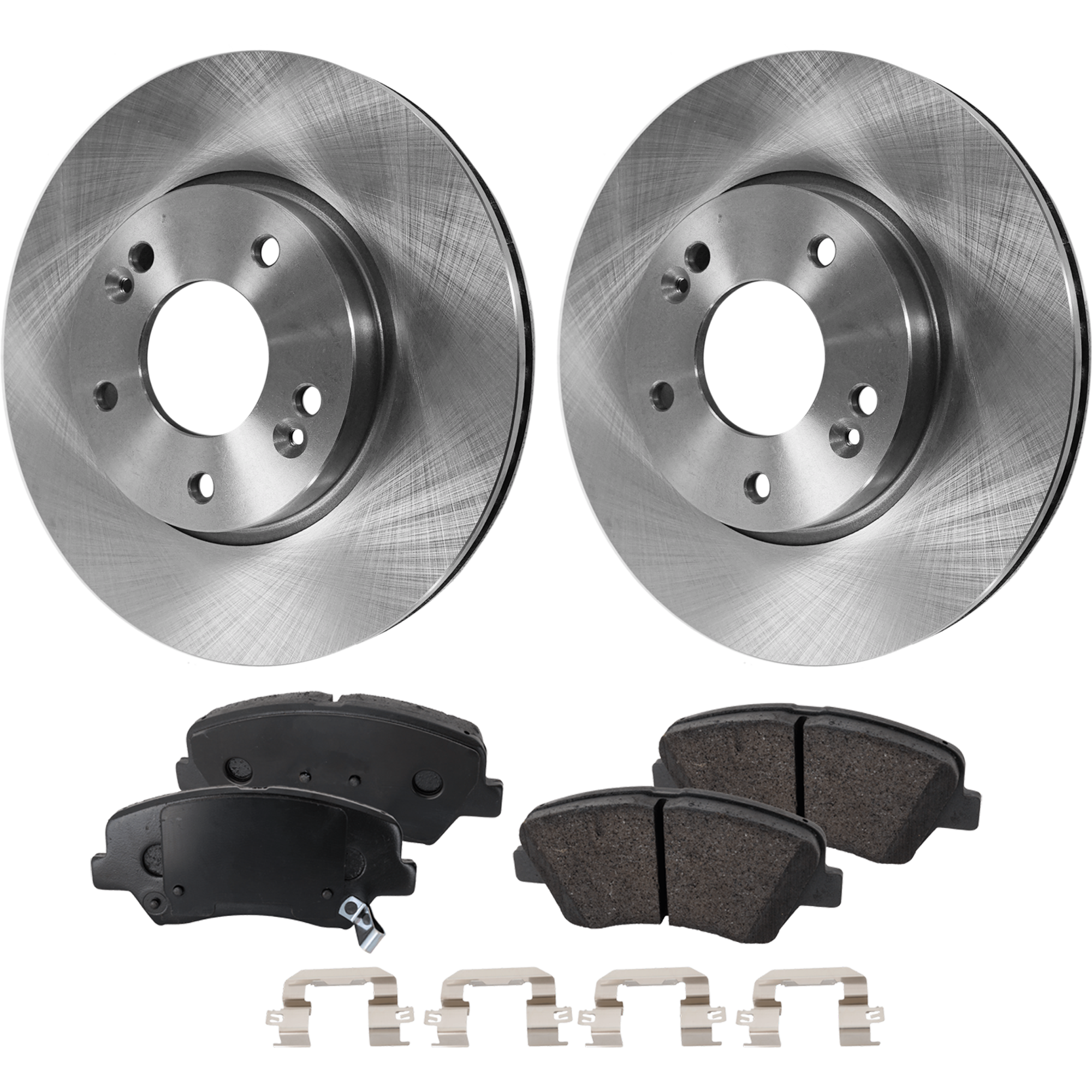 AM VELOSTER 16-19 FRONT BRAKE DISC AND PAD kit 4 pc kit SKU KIT 080621-978 OEM 31584-44745-0833519-0833528-85