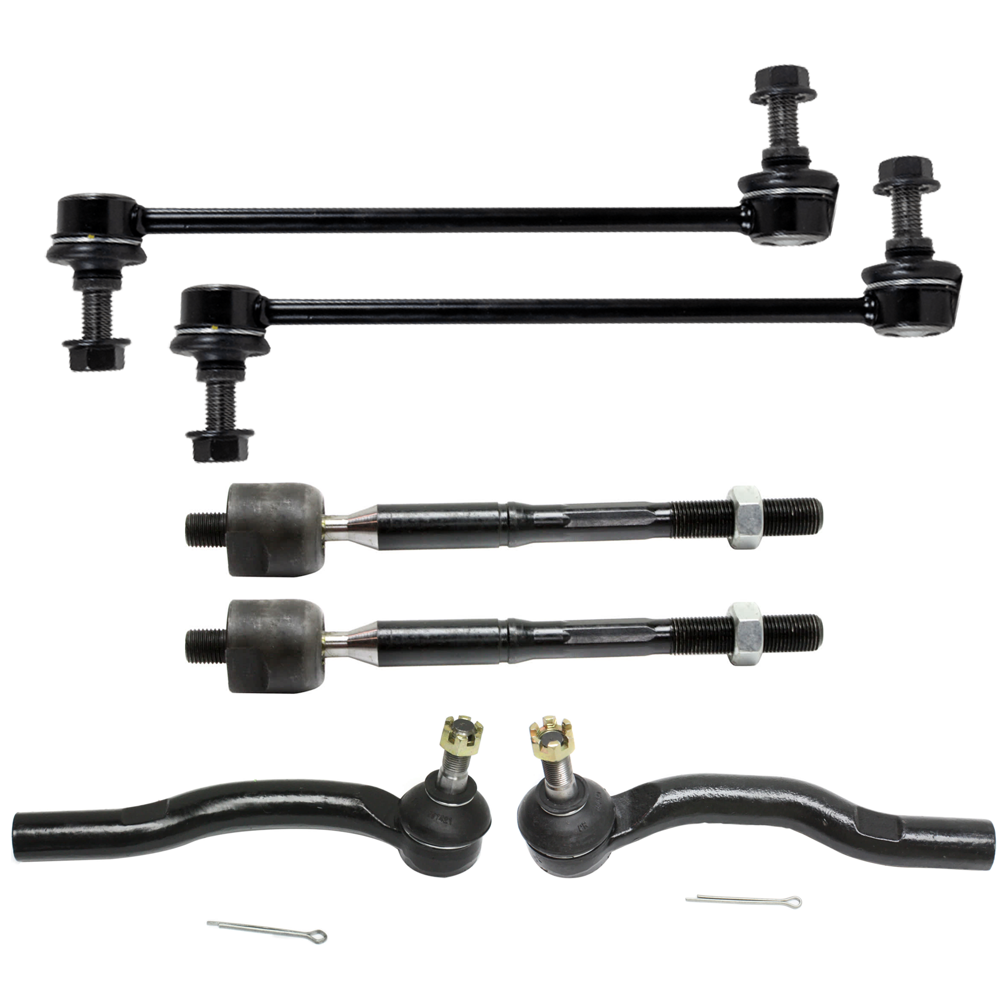 AM HIGHLANDER 01-03 FRONT TIE ROD END RH AND LH 6 pc kit with Sway Bar Link SKU KIT 080624-06