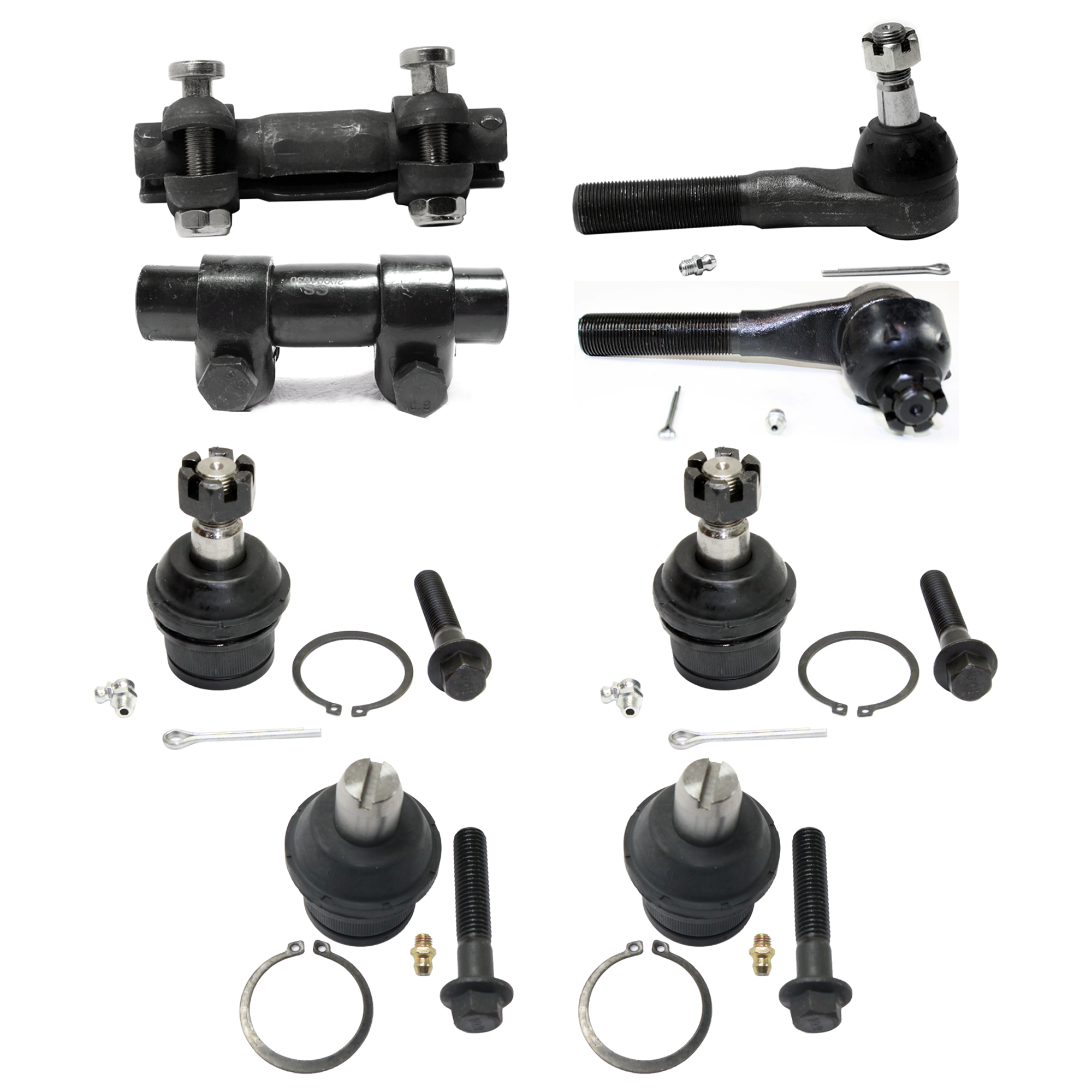 AM RANGER 89-92 SUSPENSION KIT RH AND LH 8 pc Kit with Tie Rod End Ball Joint and Tie Rod Adjusting Sleeve SKU KIT 080724-22 OEM E3TZ3049A 310302-388903-269