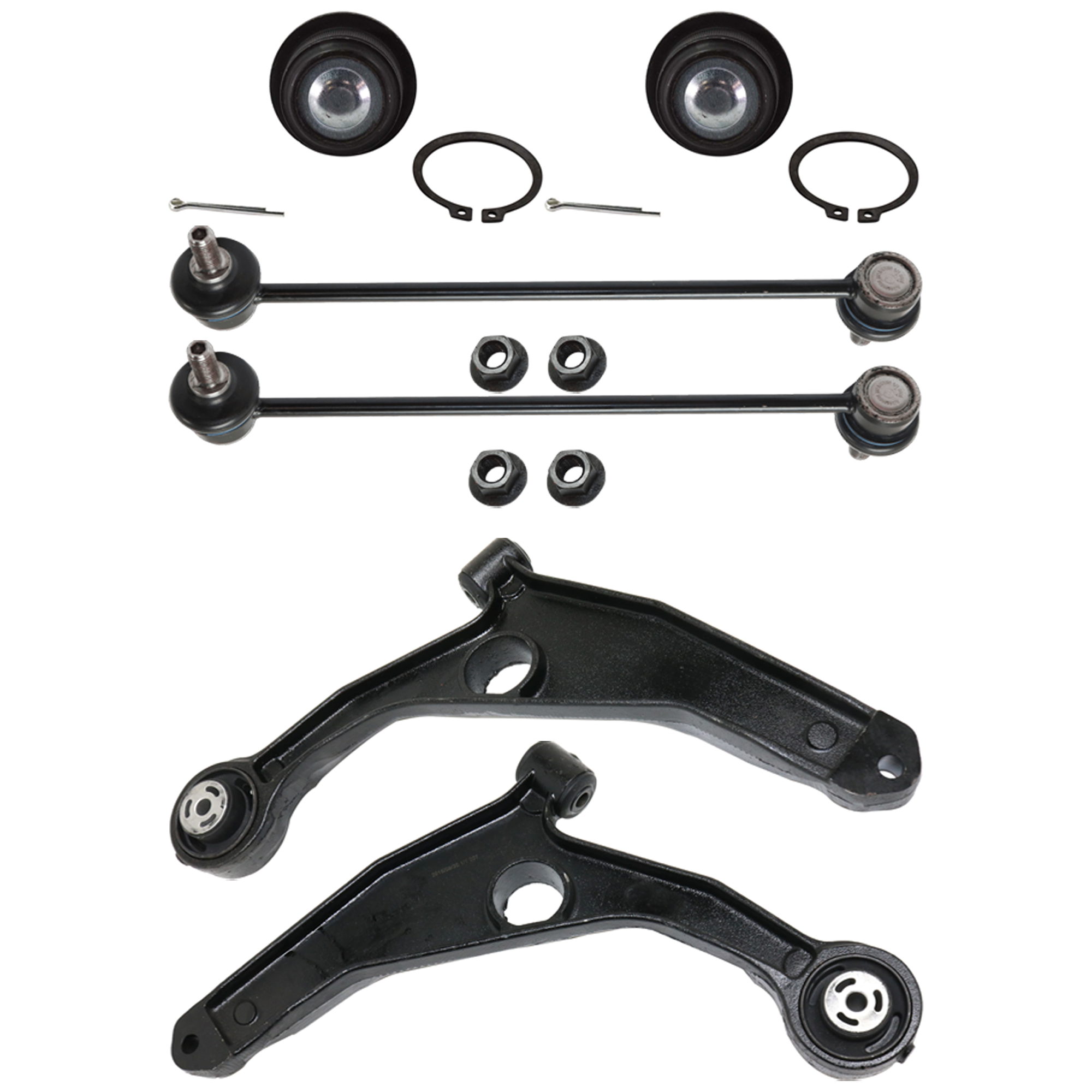 AM AVENGER 08-14 JOURNEY 09-20 FRONT SUSPENSION KIT 6 pc Kit with Ball Joint Control Arm and Sway Bar Link SKU KIT 080724-39 OEM BJ81225 GS25503-5085408AC 5085