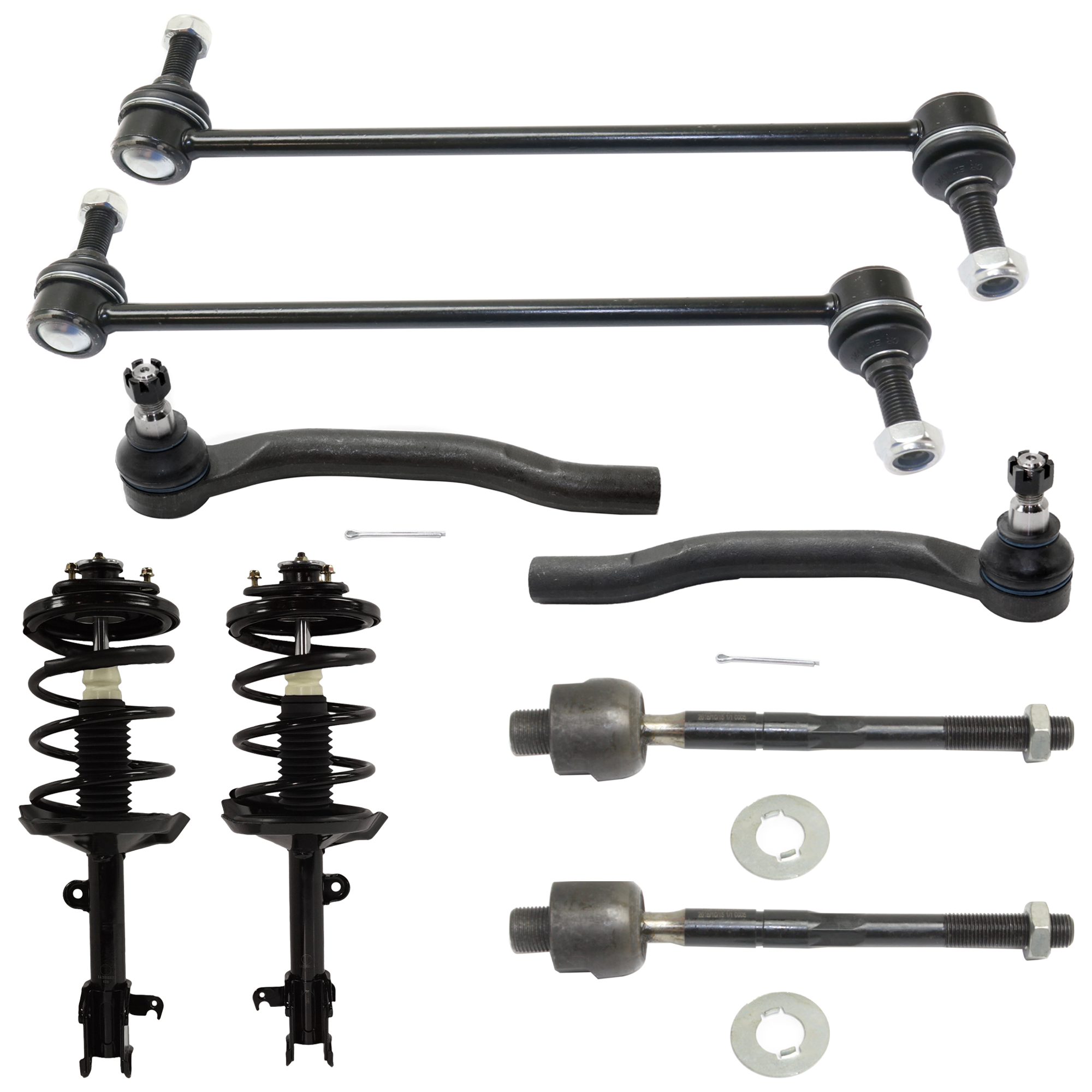 AM ODYSSEY 99-04 PILOT 03-05 FRONT SUSPENSION KIT 8 pc kit w Sway Bar Link and Tie Rod End SKU KIT 080724-50 OEM 92140382 LS5599021R 811872