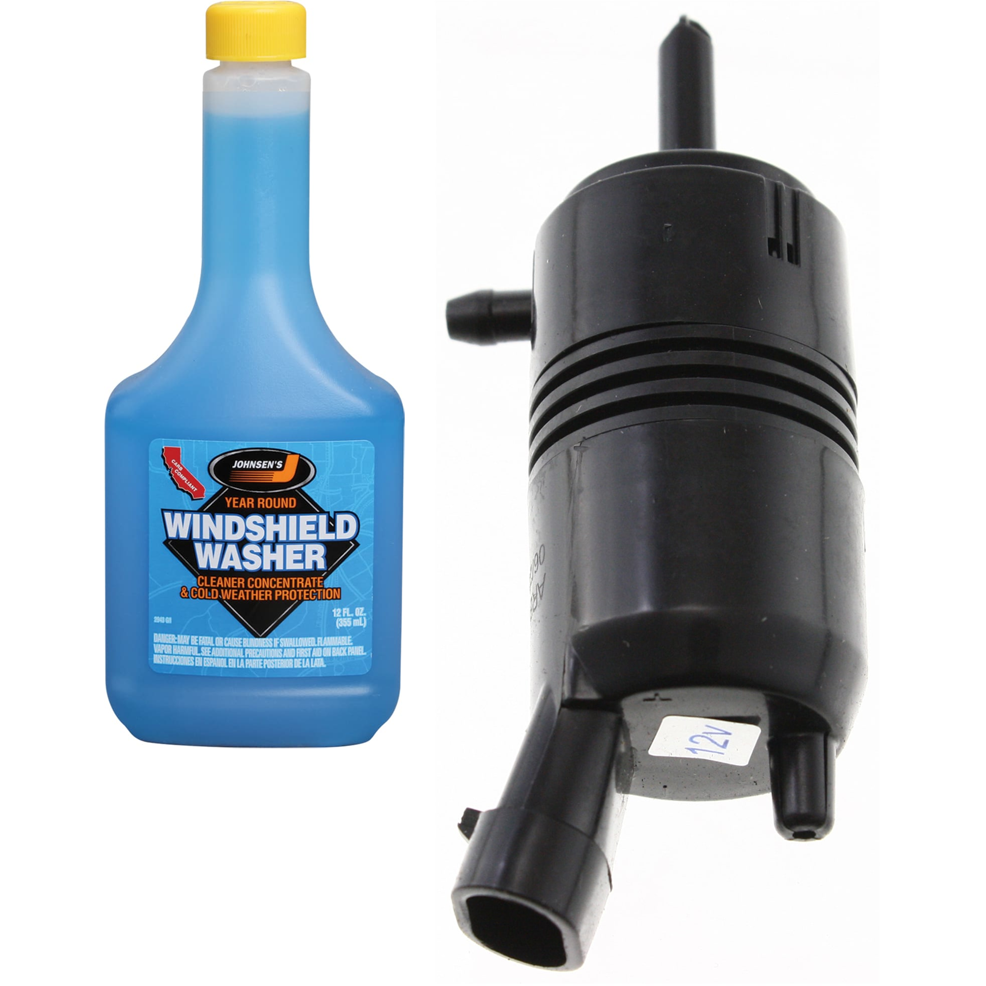 AM YUKON 92-06 WASHER PUMP AND FLUID KIT Front 2 pc kit includes Washer Fluid Concentrate SKU KIT 080725-12