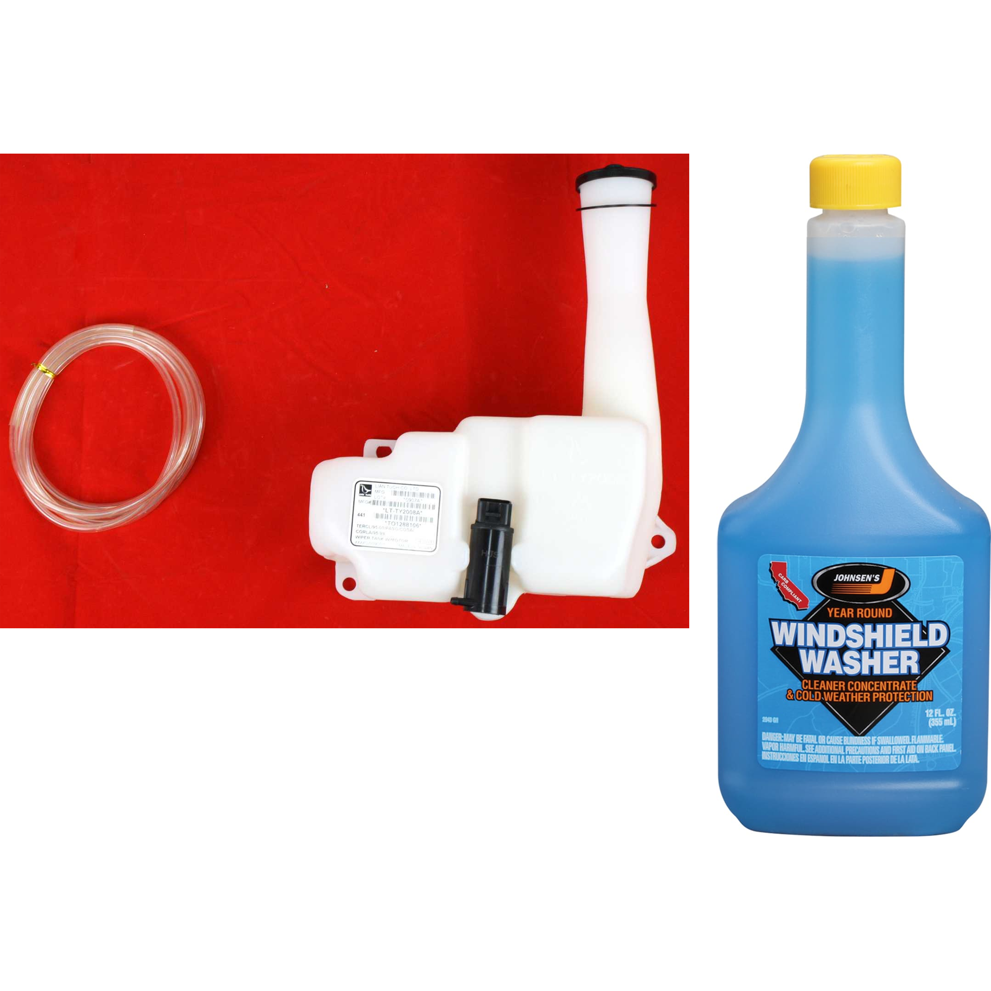 AM TERCEL 91-99 PASEO 92-98 WASHER RESERVOIR AND FLUID KIT 2 pc kit includes Washer Fluid Concentrate SKU KIT 080725-49