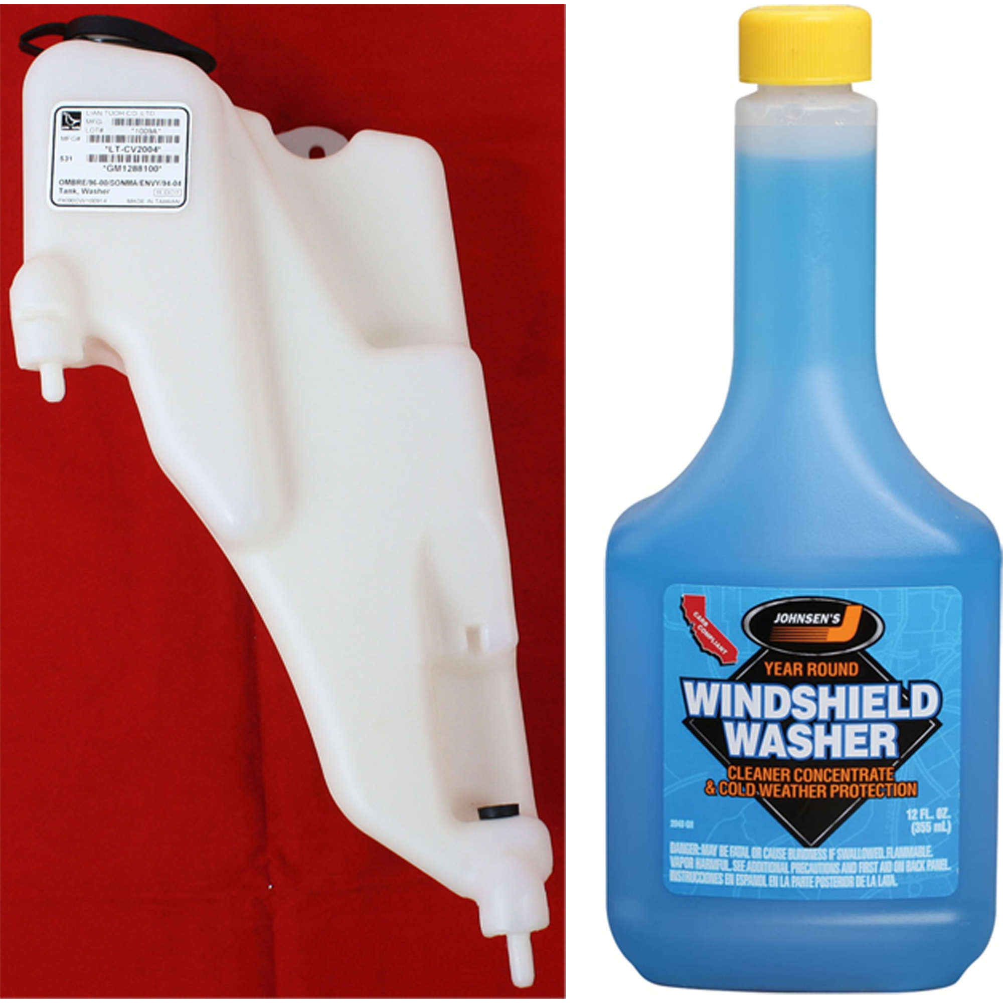 AM S10-94-04 BLAZER 95-05 WASHER RESERVOIR AND FLUID KIT 2 pc kit includes Washer Fluid Concentrate SKU KIT 080725-66