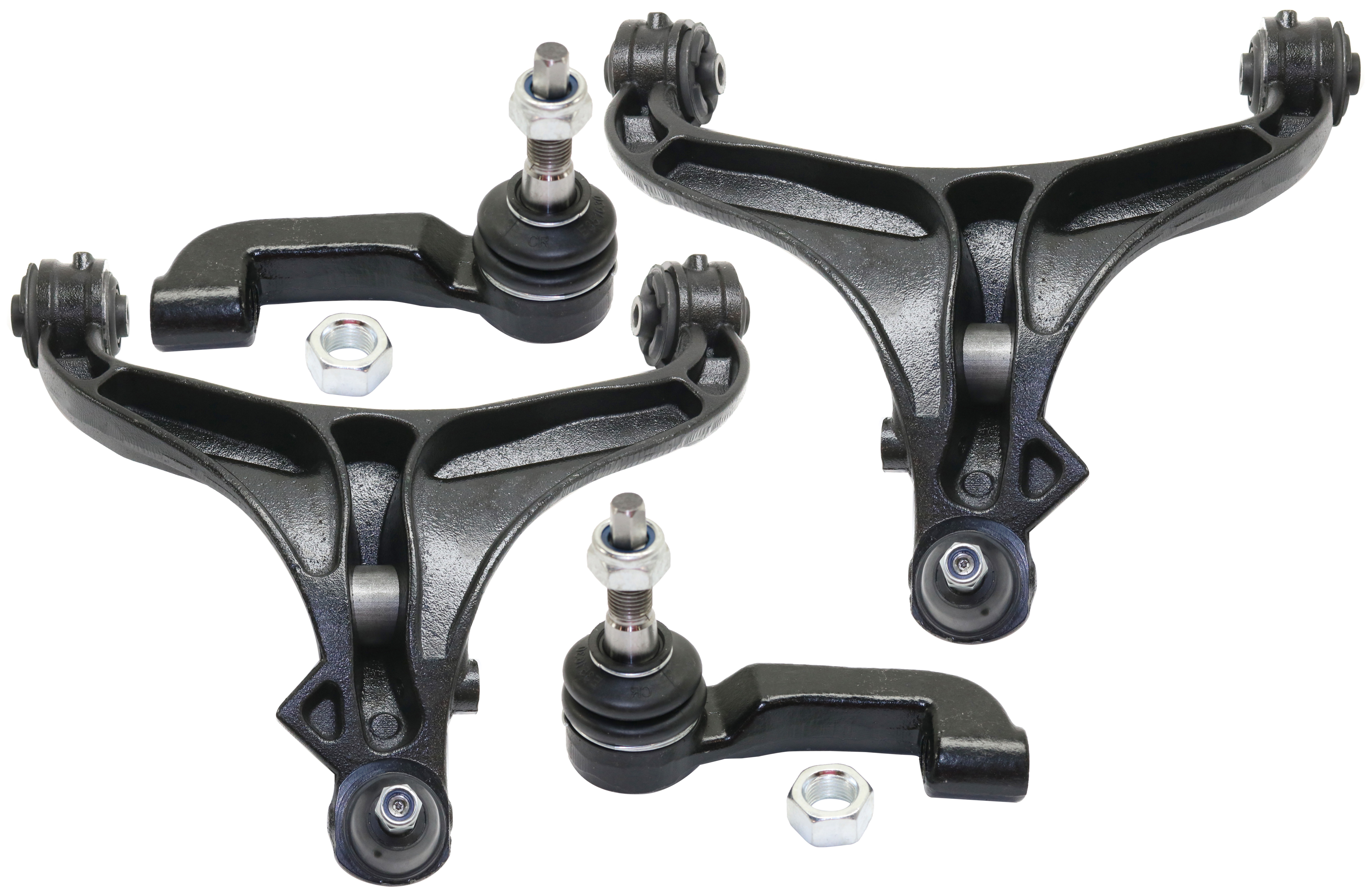 AM NITRO 07-11 LIBERTY 08-12 FRONT CONTROL ARM KIT RH AND LH Lower 4 pc kit with Tie Rod End SKU KIT 080817-01 OEM 52109987AH 52109987AE 52109986