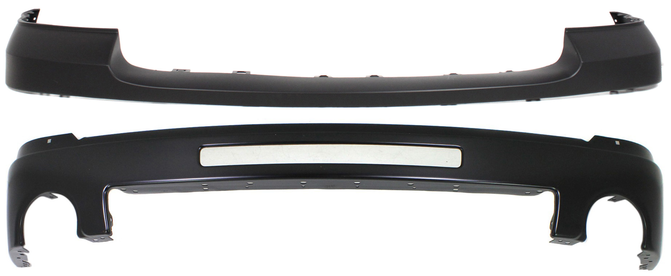 AM SIERRA 1500-07-13 FRONT BUMPER COVER 2 pc Kit with Bumper SKU KIT 080817-107 Partslink GM1014102 GM1002832 OEM 25783584-15901510