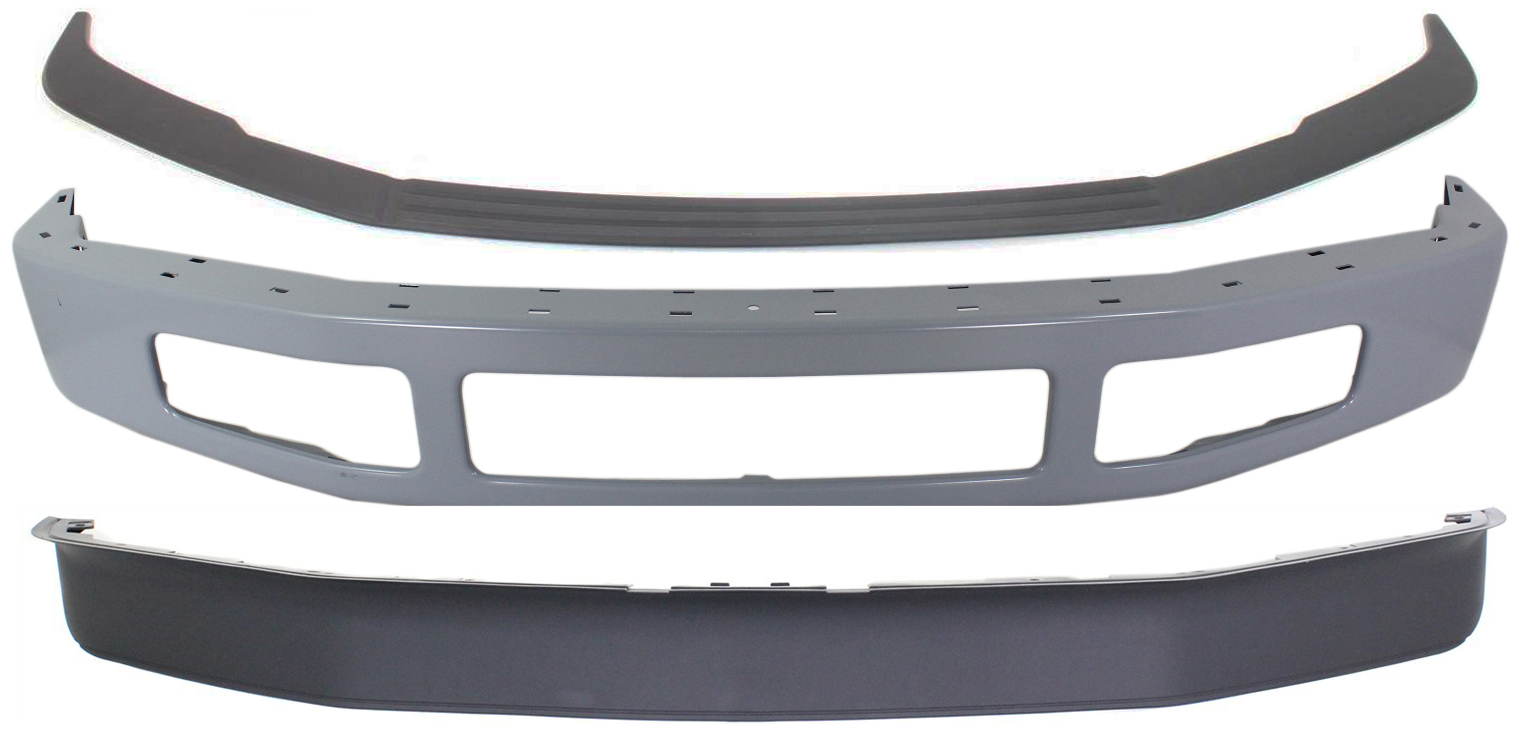 AM F 250 F 350 SUPER DUTY 08-10 FRONT BUMPER Paint to Match 3 pc Kit with Bumper Trim and Valance SKU KIT 080817-124 Partslink FO1002403 FO1044103 FO1093116 OEM 8C3Z17757CPTM 8C3Z17K833AA 8C3
