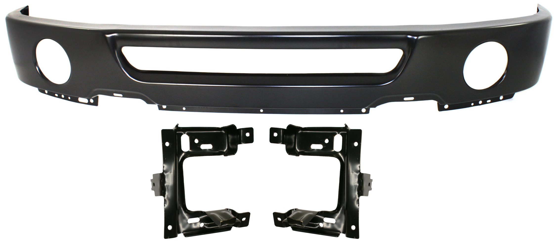 AM F 150-06-08 MARK LT 07-08 FRONT BUMPER Paint to Match 2 pc Kit with Bumper Bracket From 8-9-05 SKU KIT 080817-138 Partslink FO1002401 FO1066172 FO1067172 OEM 6L3Z17757DAPTM 6L3Z17B985AA 6L
