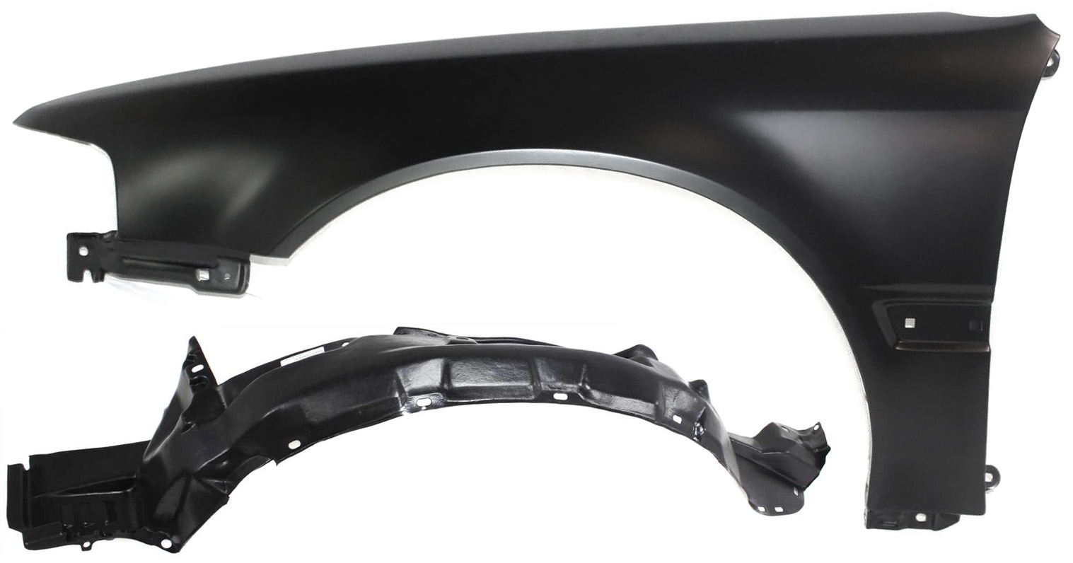 AM ACCORD 90-93 FRONT FENDER LH 2 pc kit with Fender Liner SKU KIT 080817-142 Partslink HO1240109 HO1248101 OEM 60261SM4A01ZZ 74151SM4010