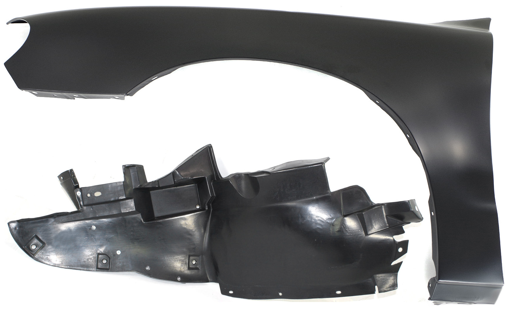 AM GRAND AM 99-05 FRONT FENDER LH 2 pc Kit Primed with Fender Liner Rear Section SKU KIT 080817-157 Partslink GM1240264 GM1248148 OEM 22704093-22611445