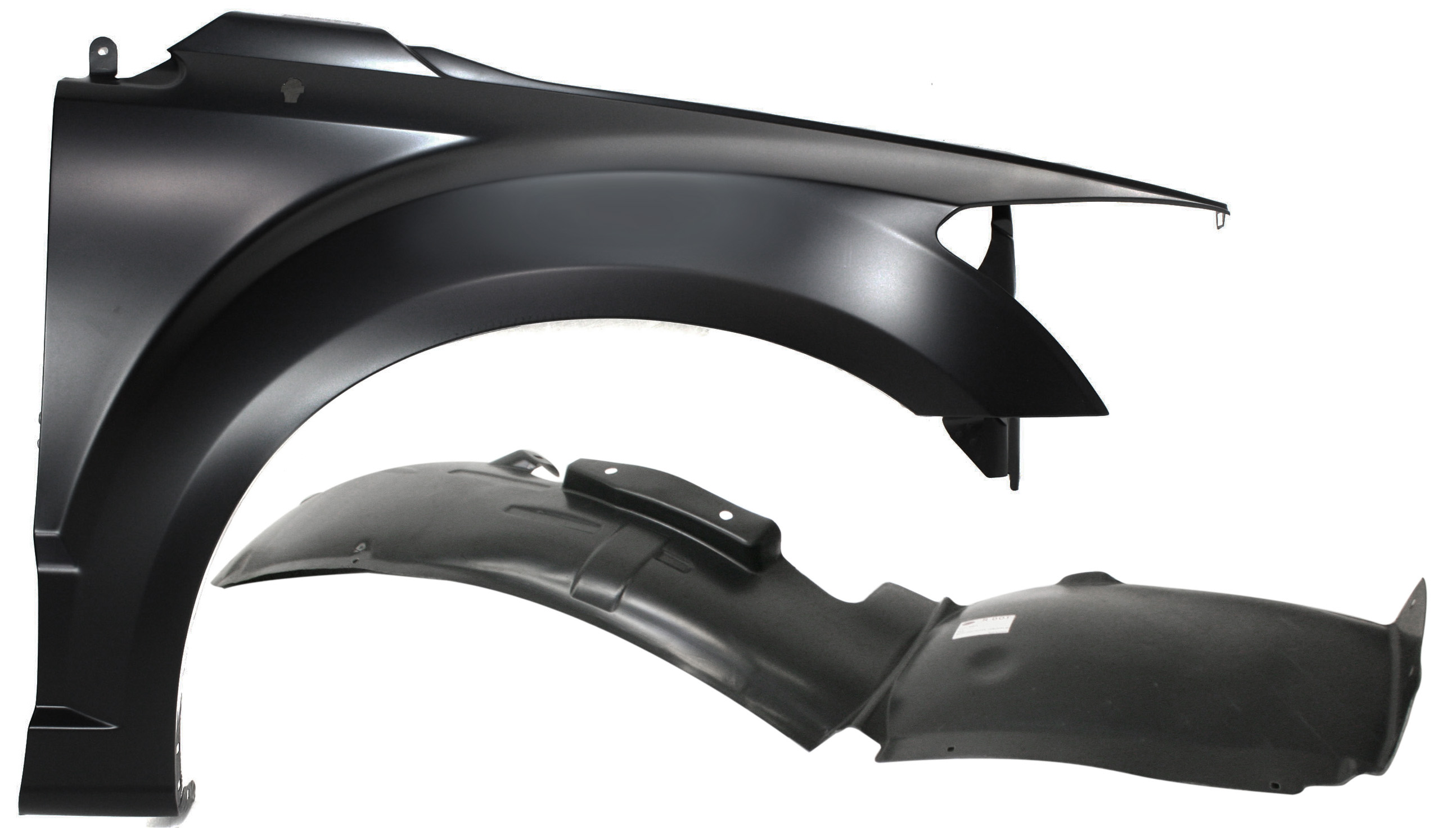 AM CALIBER 07-12 FRONT FENDER RH 2 pc Kit Primed with Fender Liner SKU KIT 080817-166 Partslink CH1241250 CH1251131 OEM 5115660AD 5303866AE