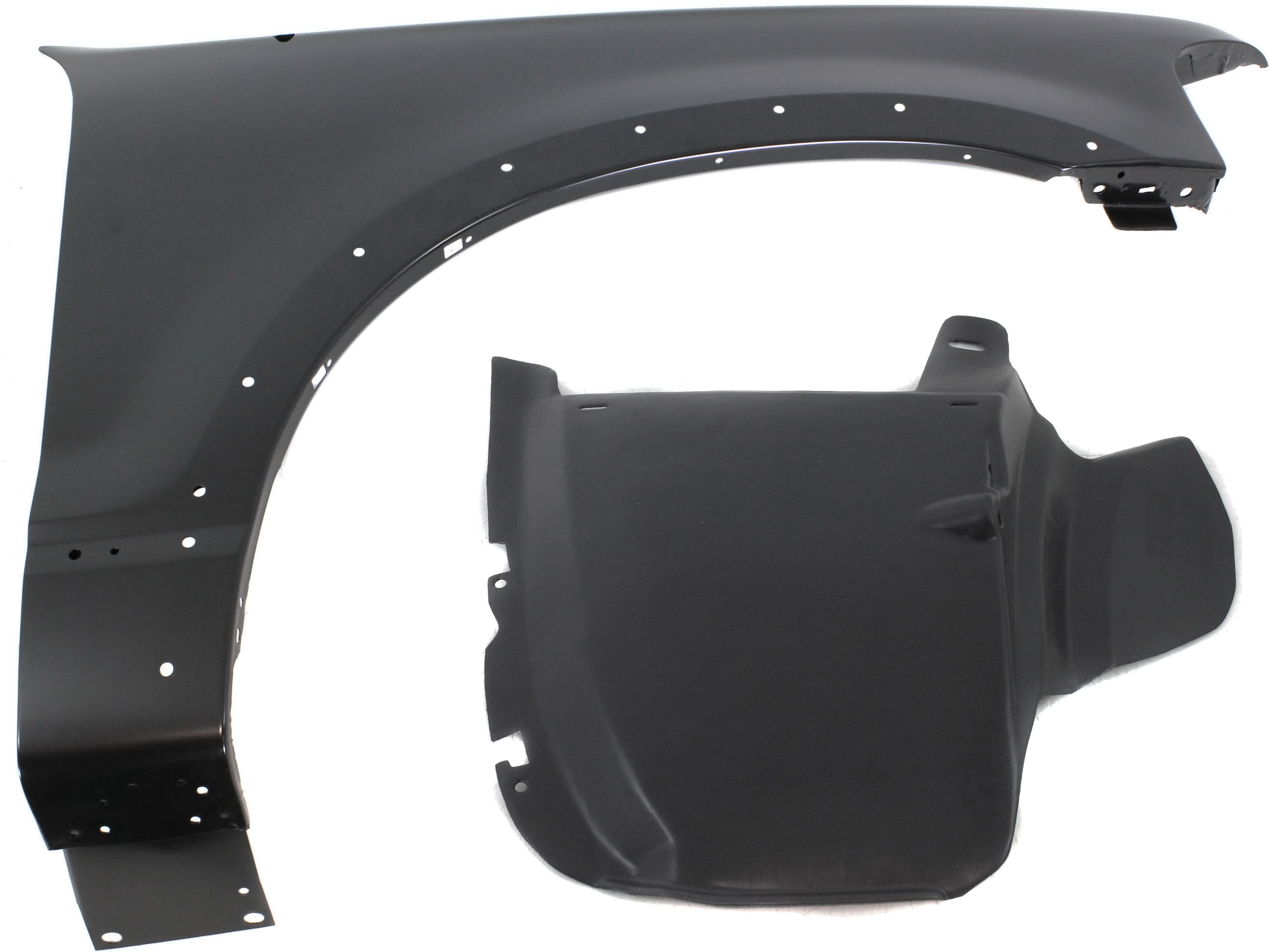AM EXPLORER 02-05 FRONT FENDER RH 2 pc Kit with Fender Liner SKU KIT 080817-171 Partslink FO1241223 FO1249116 OEM 3L2Z16005BA 4L2Z16D072AA