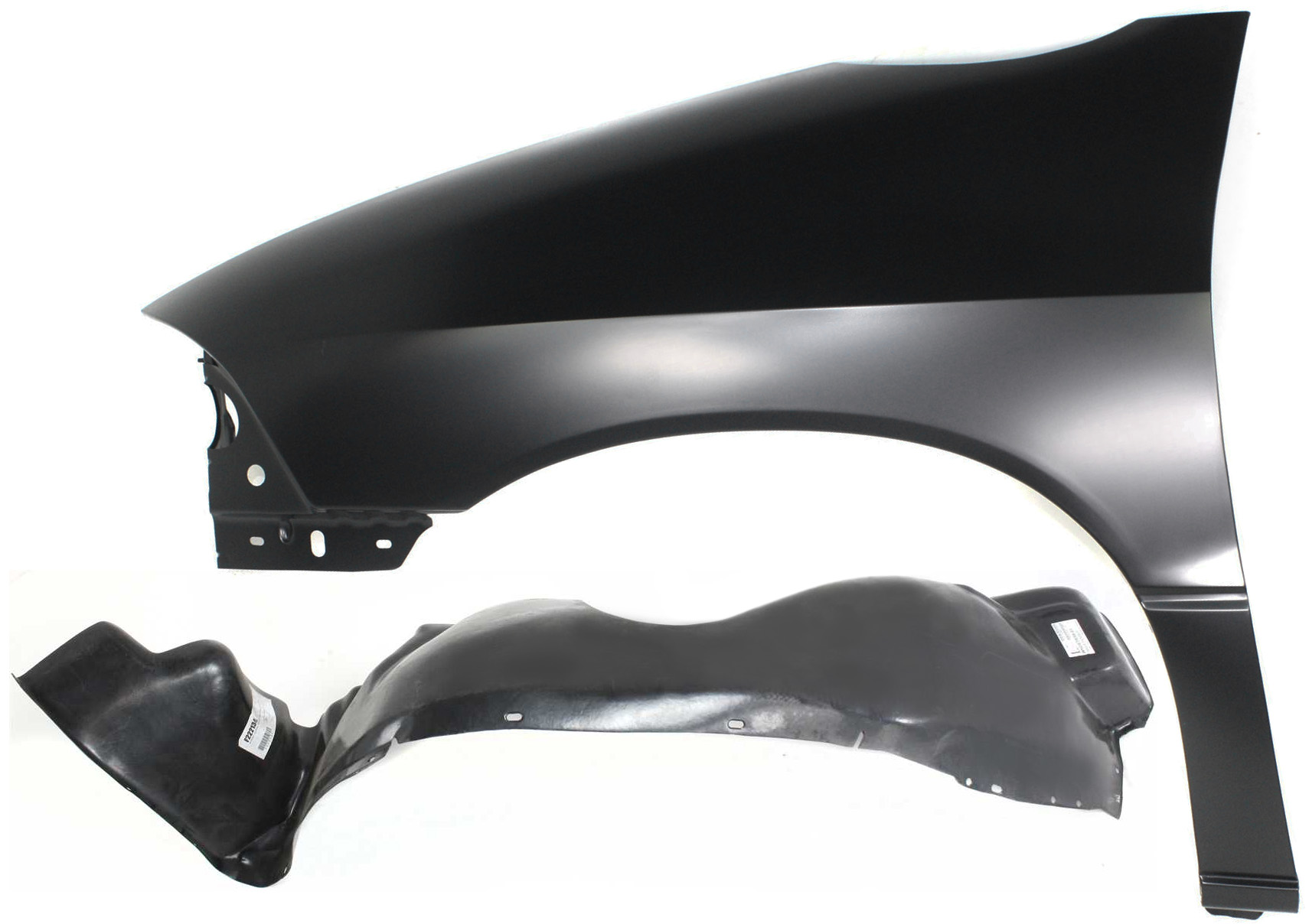 AM WINDSTAR 99-03 FRONT FENDER LH 2 pc Kit Primed with Fender Liner SKU KIT 080817-174 Partslink FO1240203 FO1250120 OEM XF2Z16006AA XF2Z16103AA