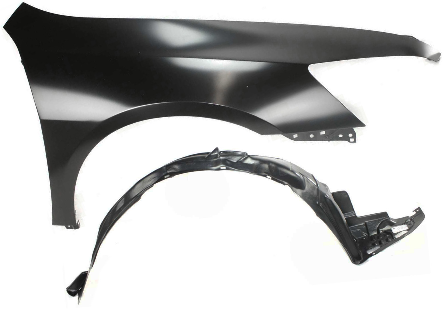 AM ACCORD 03-07 FRONT FENDER RH Primed 2 pc Kit with Fender Liner SKU KIT 080817-175 Partslink HO1241157 HO1249114 OEM 04620SDAA90ZZ 74101SDAA00