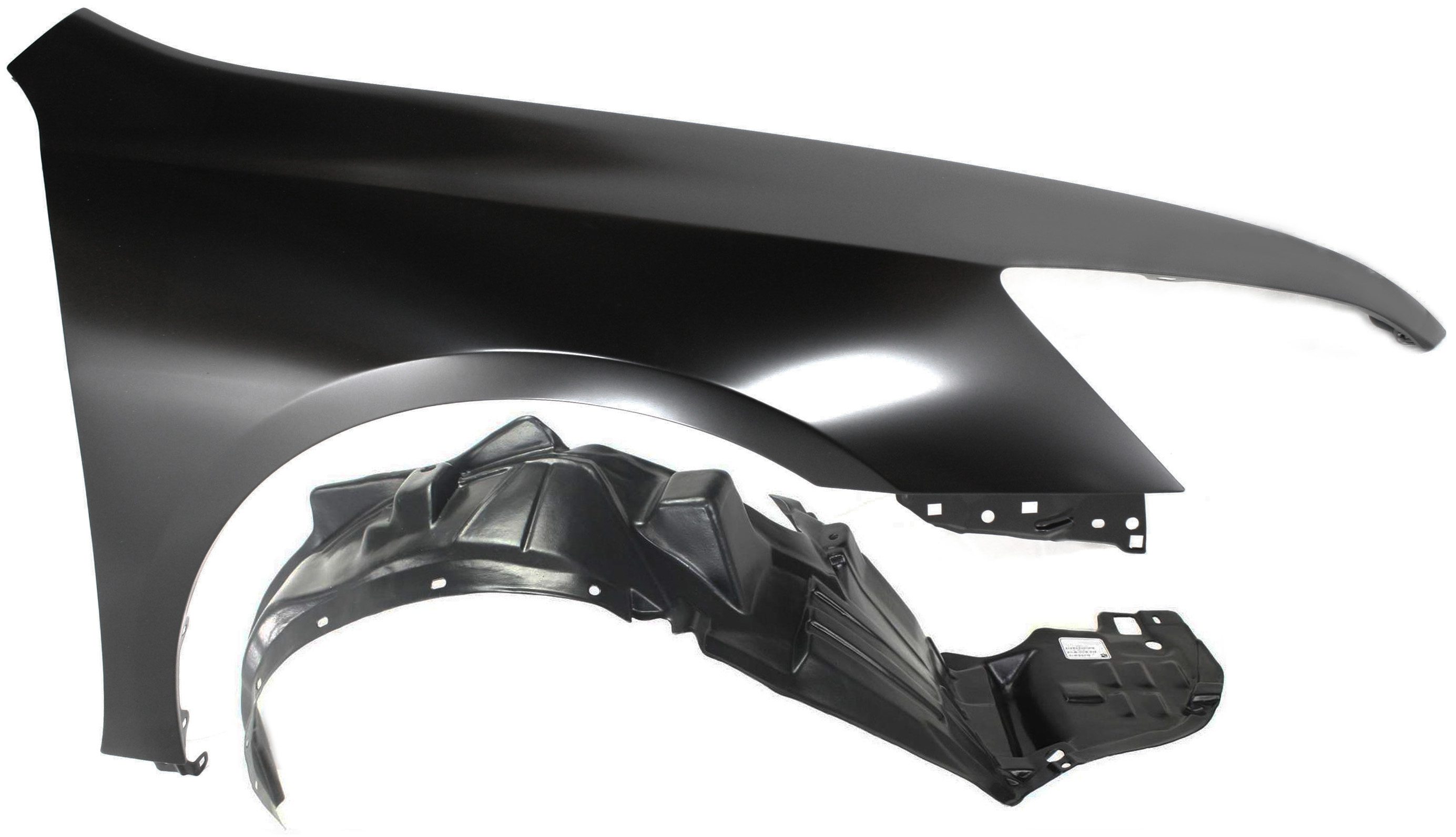 AM ACCORD 03-07 FRONT FENDER RH 2 pc Kit Primed with Fender Liner Coupe SKU KIT 080817-180 Partslink HO1241160 HO1249117 OEM 04620SDNA90ZZ 74101SDNA00