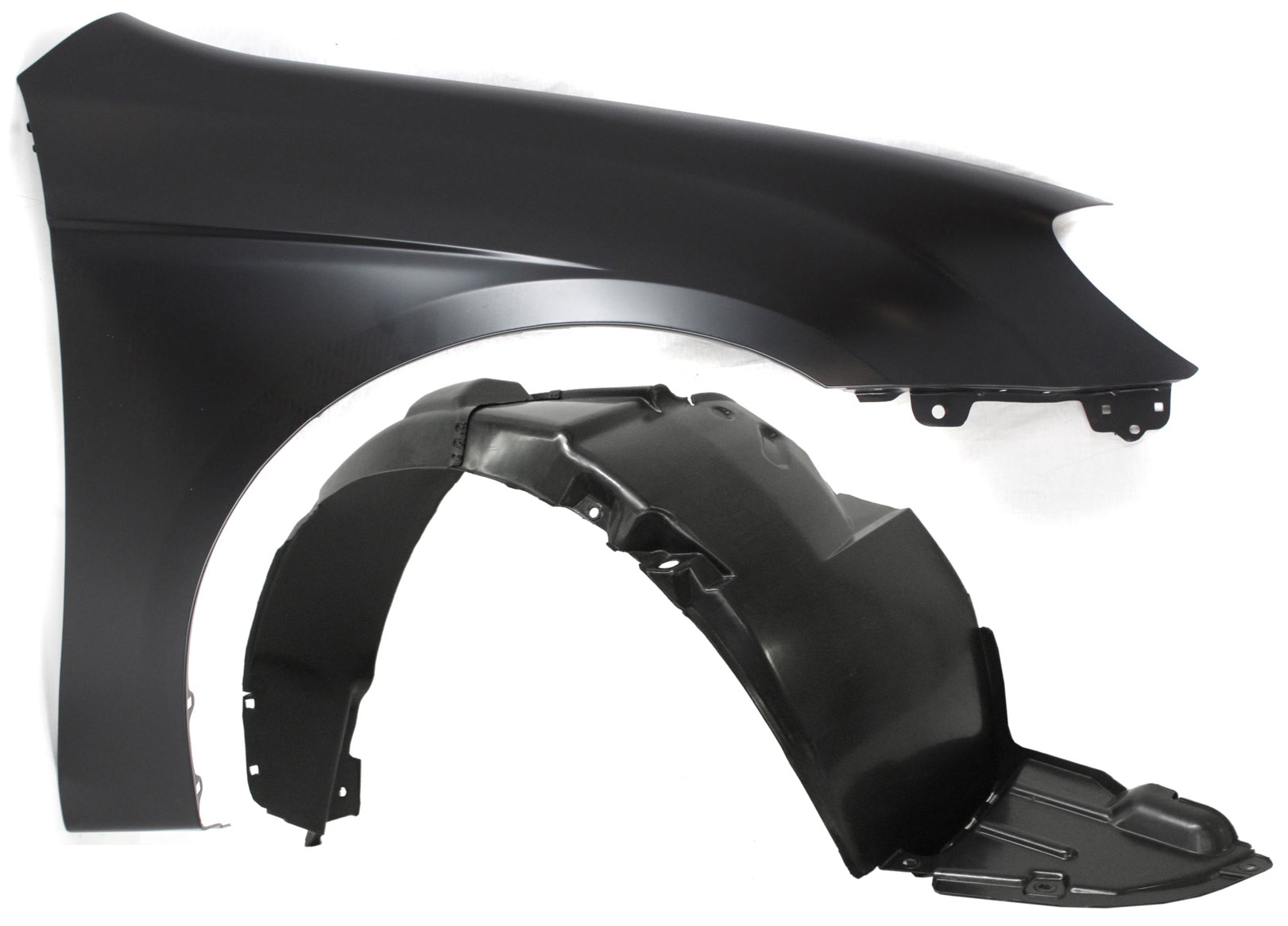 AM SPECTRA 04-09 FENDER RH 2 pc Kit Primed with Fender Liner SKU KIT 080817-189 Partslink KI1241118 KI1251110 OEM 663212F010-868122F000